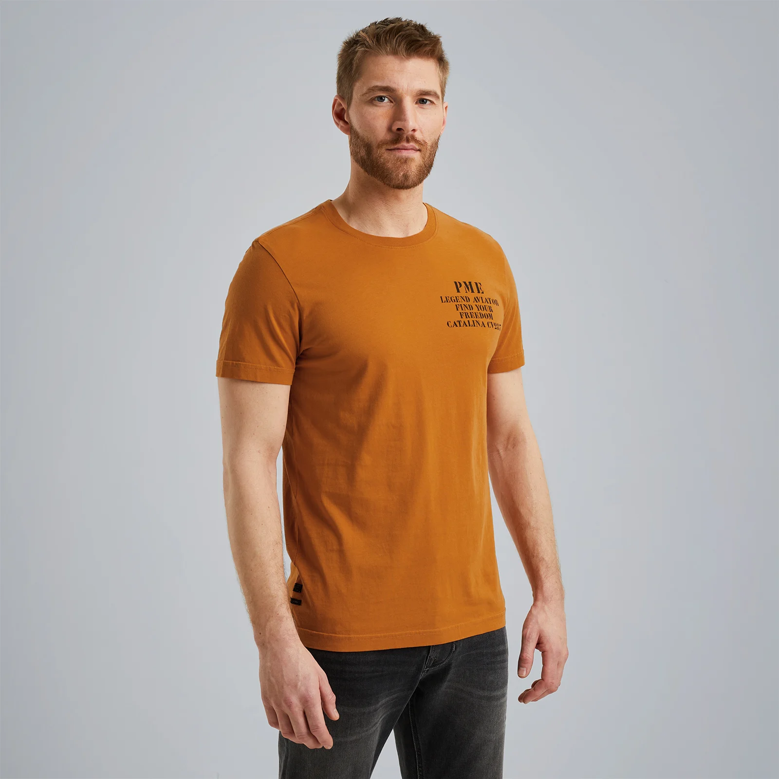 T-shirt with artwork Brown