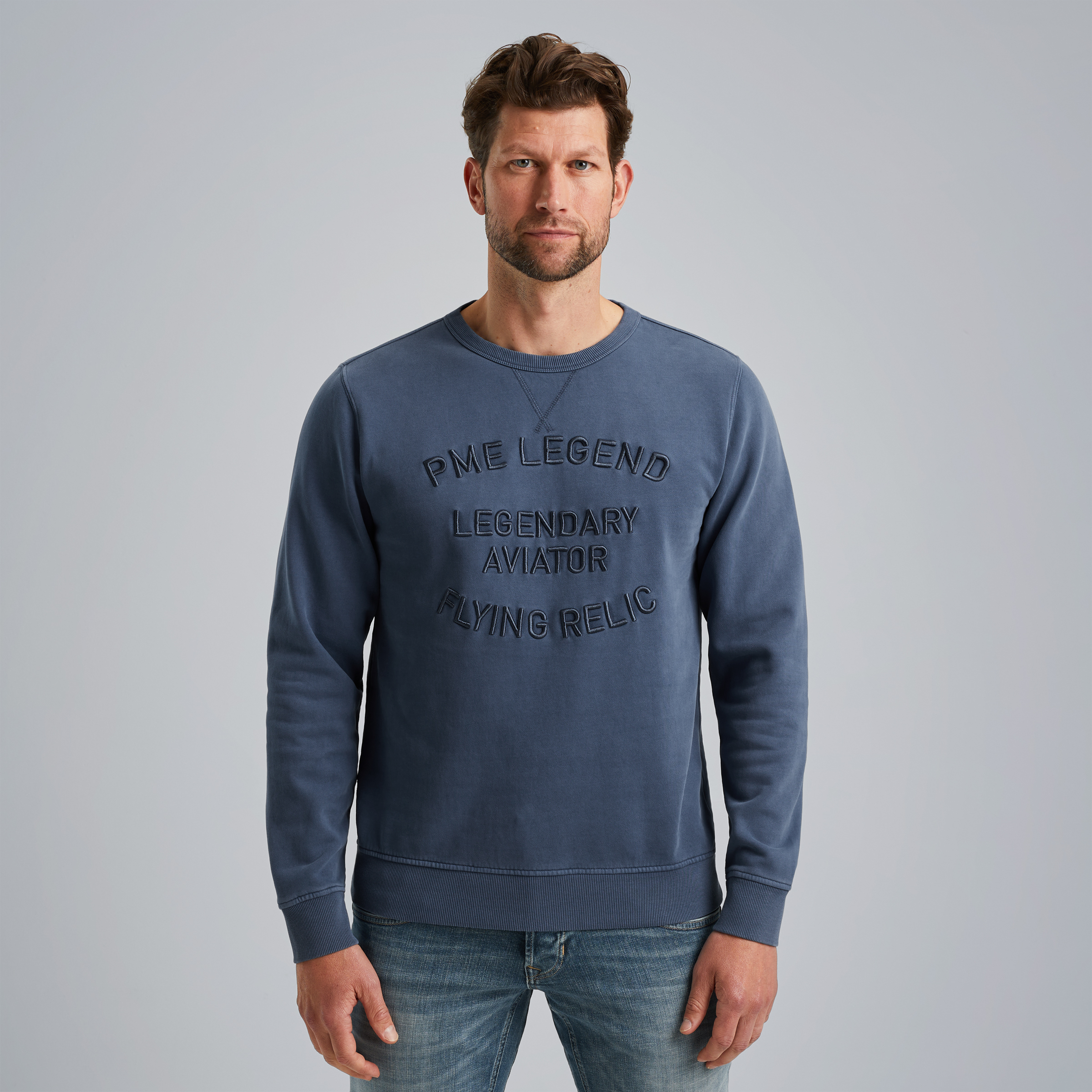 Sweatshirt with artwork Blue