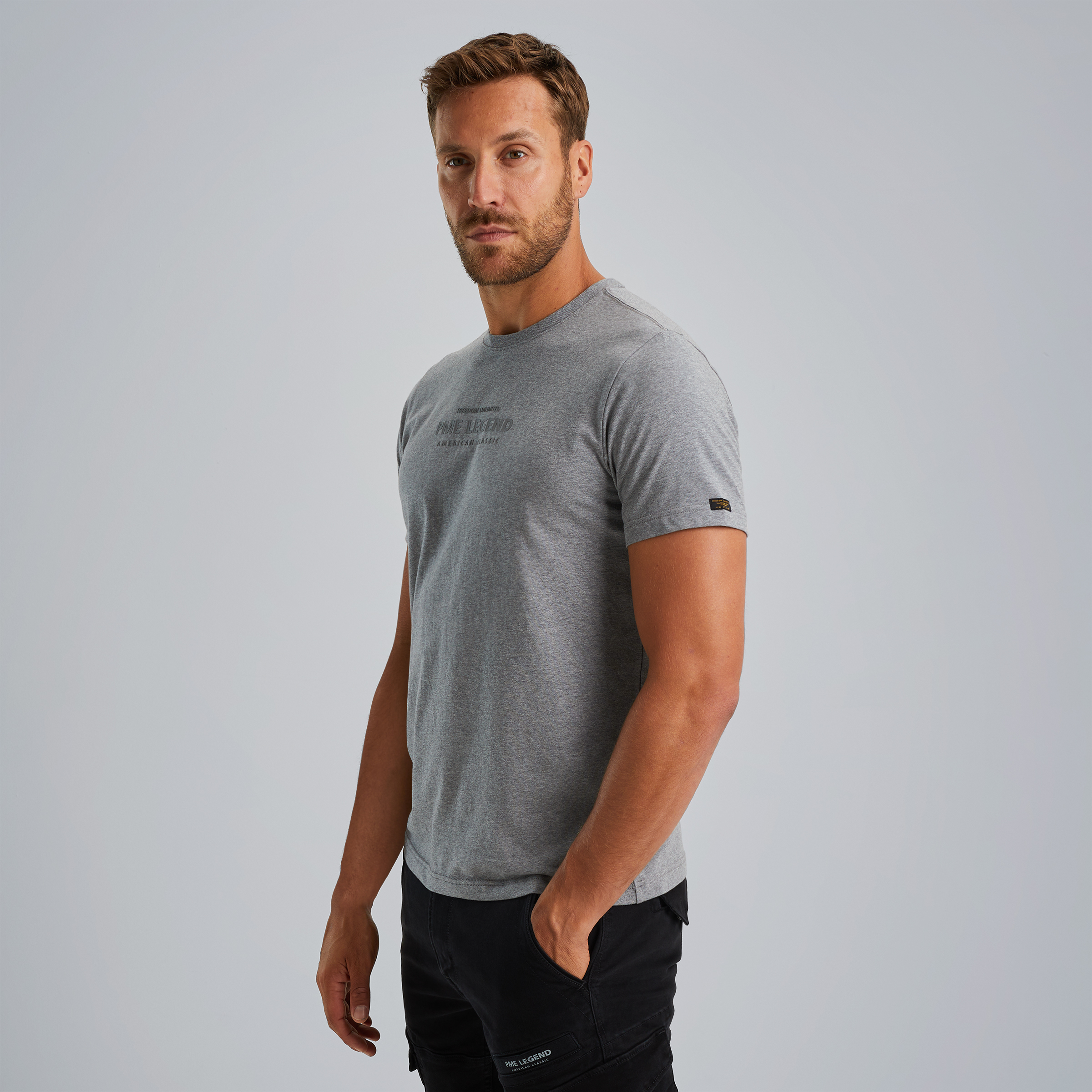 T-shirt with artwork Grey