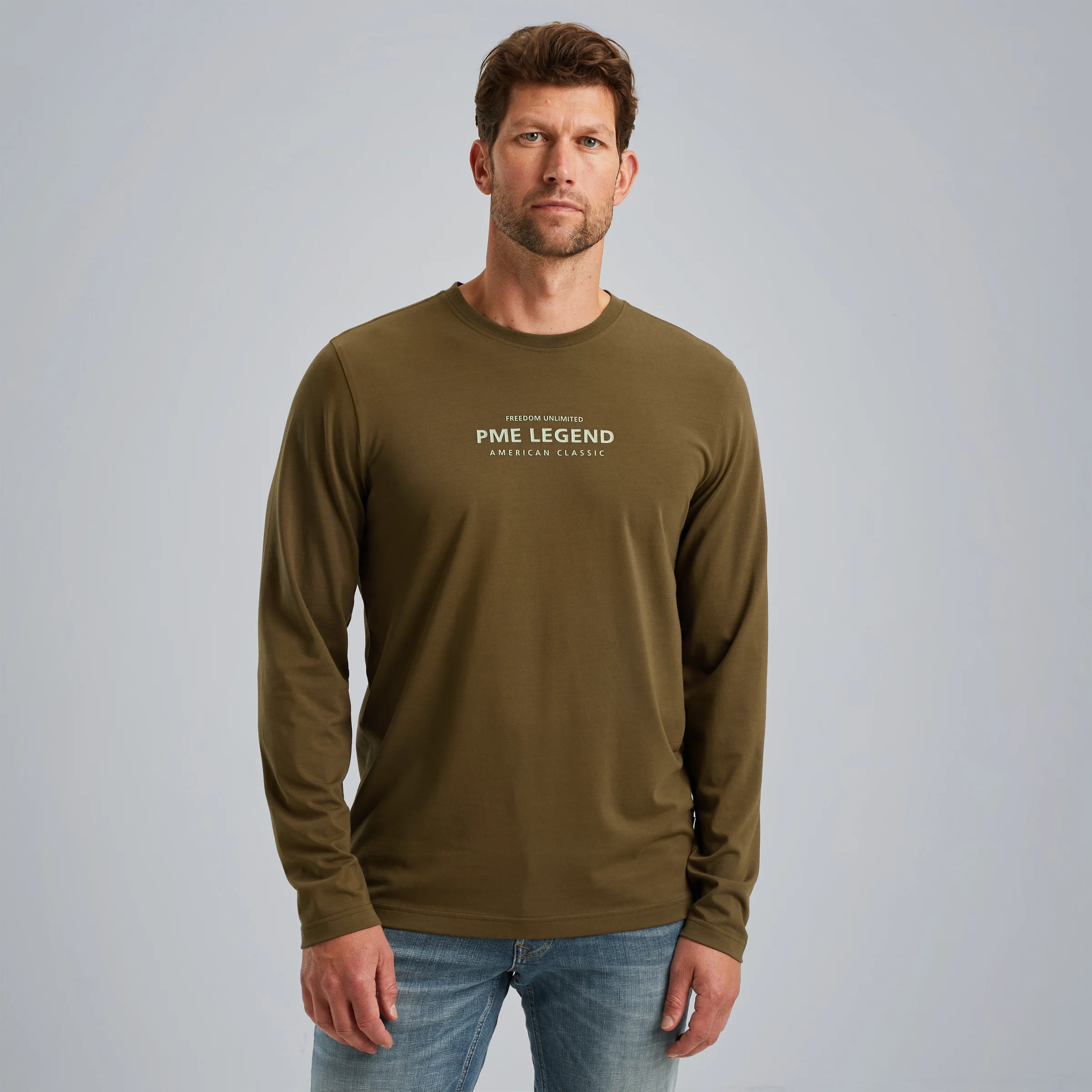 T-shirt with long sleeves Green