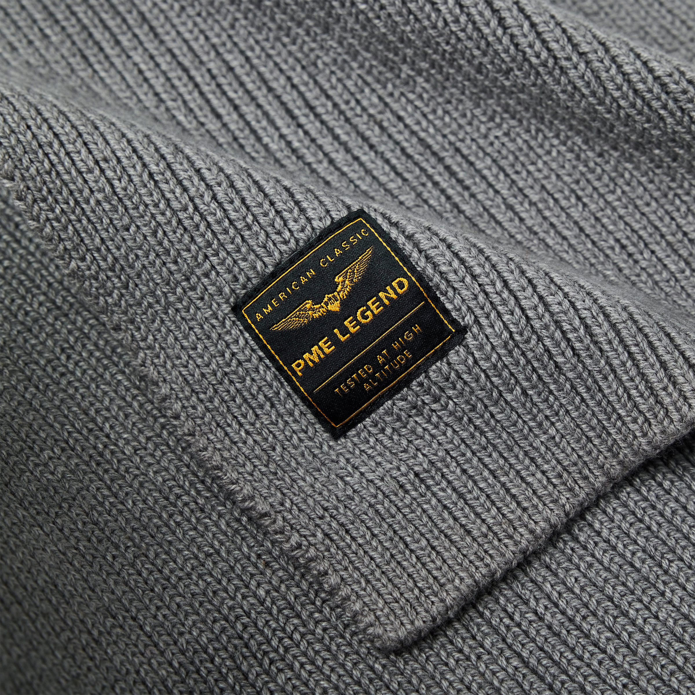 Scarf with logo Grey