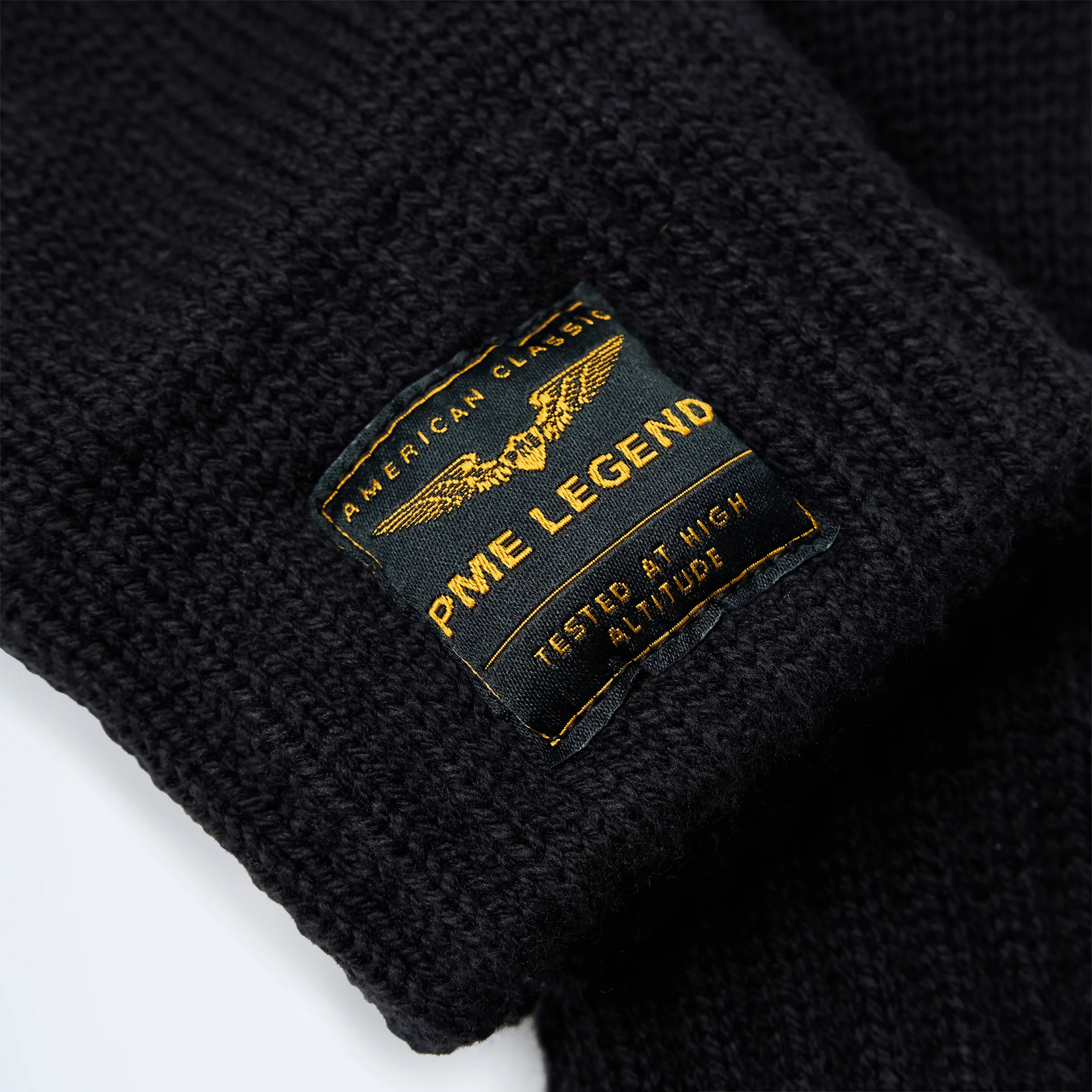 Gloves with logo Black