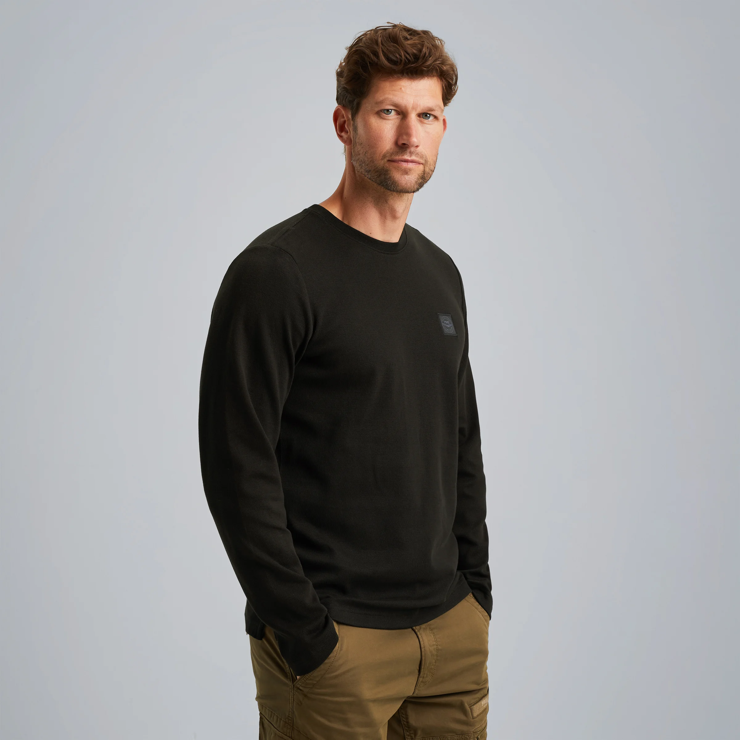 T-shirt with long sleeves Black