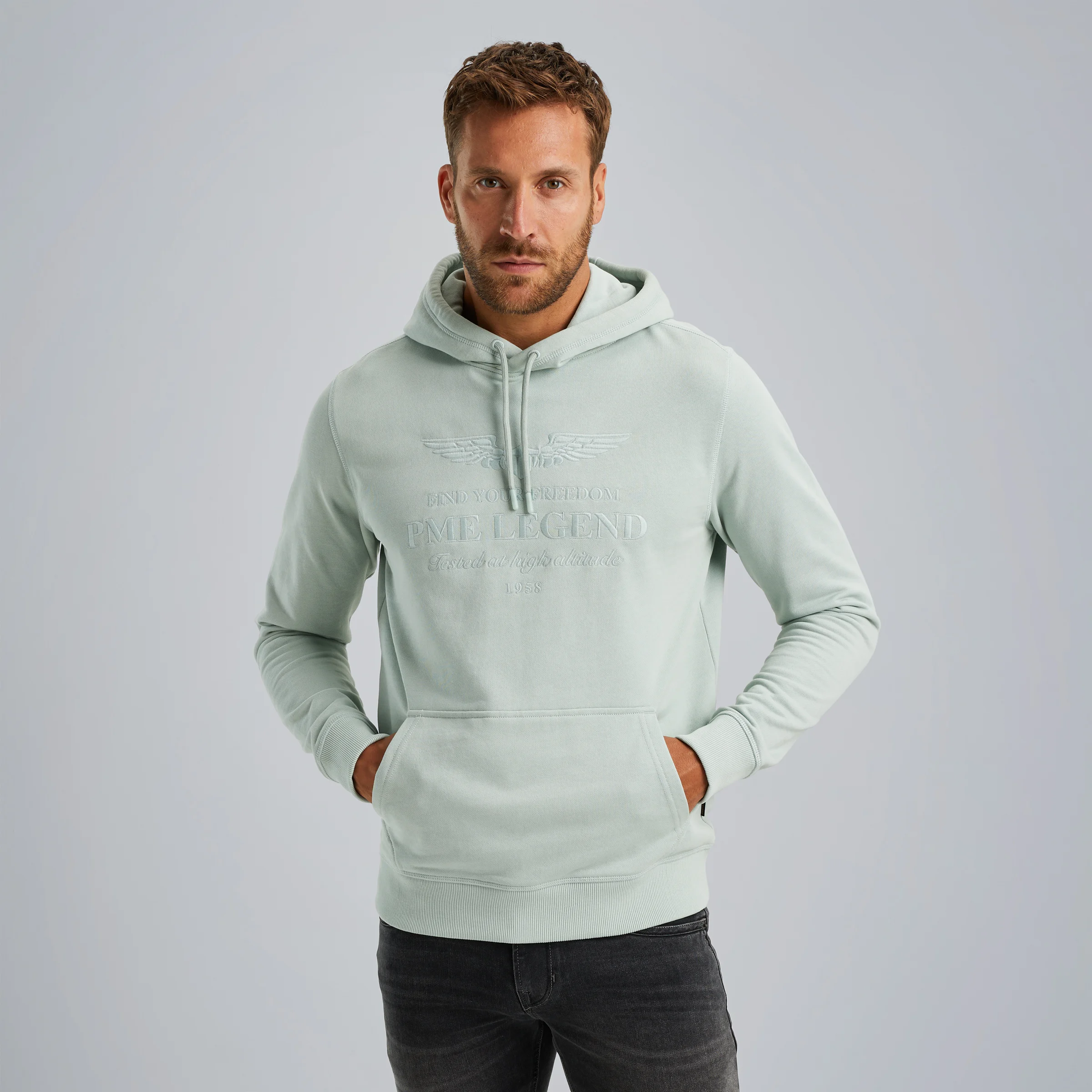 Hoodie with artwork Green