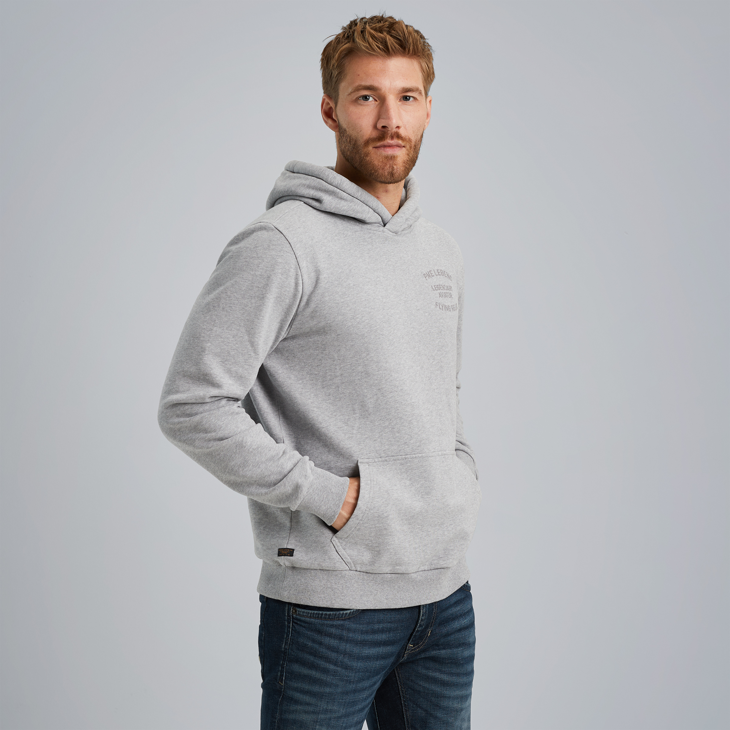 Hoodie with artwork Grey