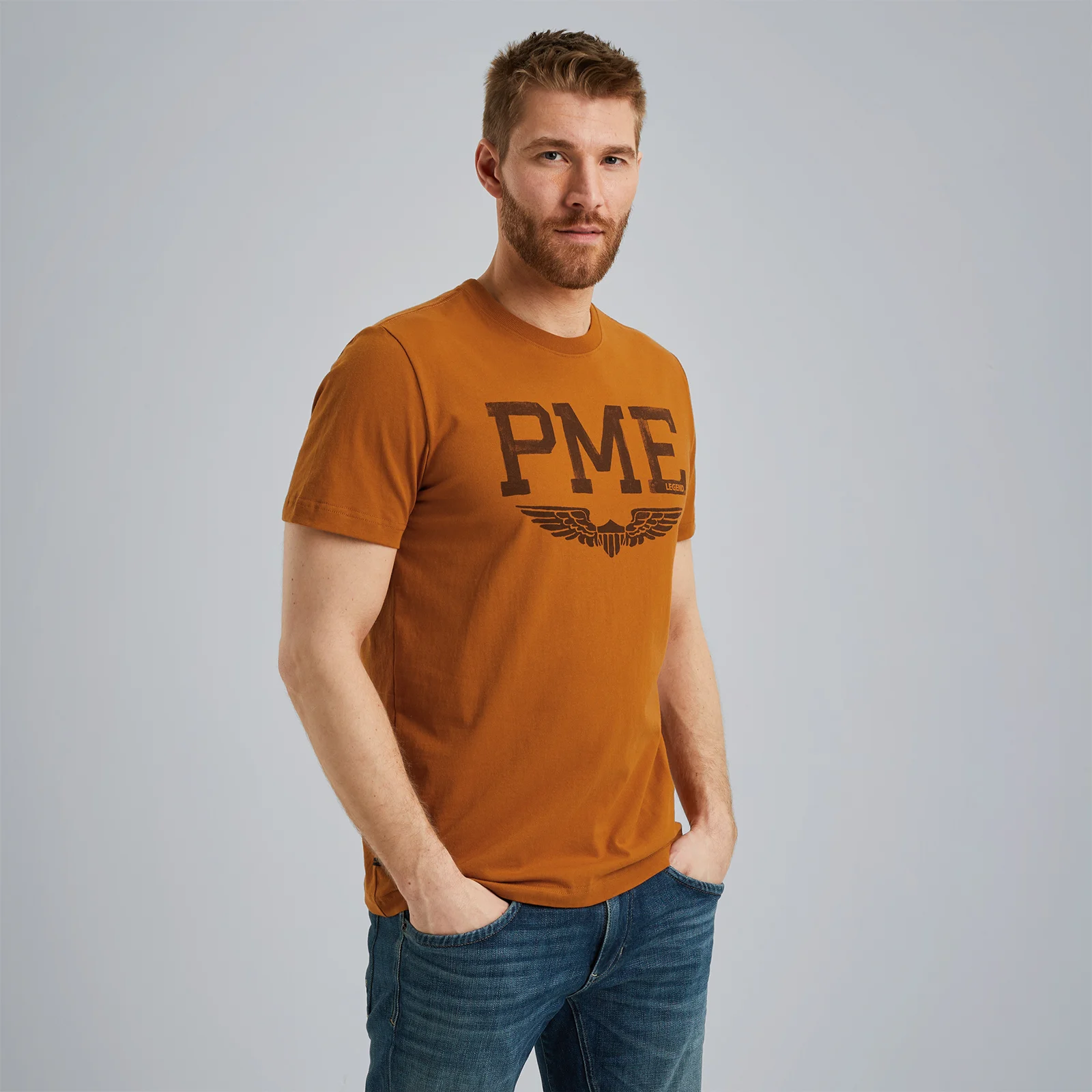 T-shirt with artwork Brown