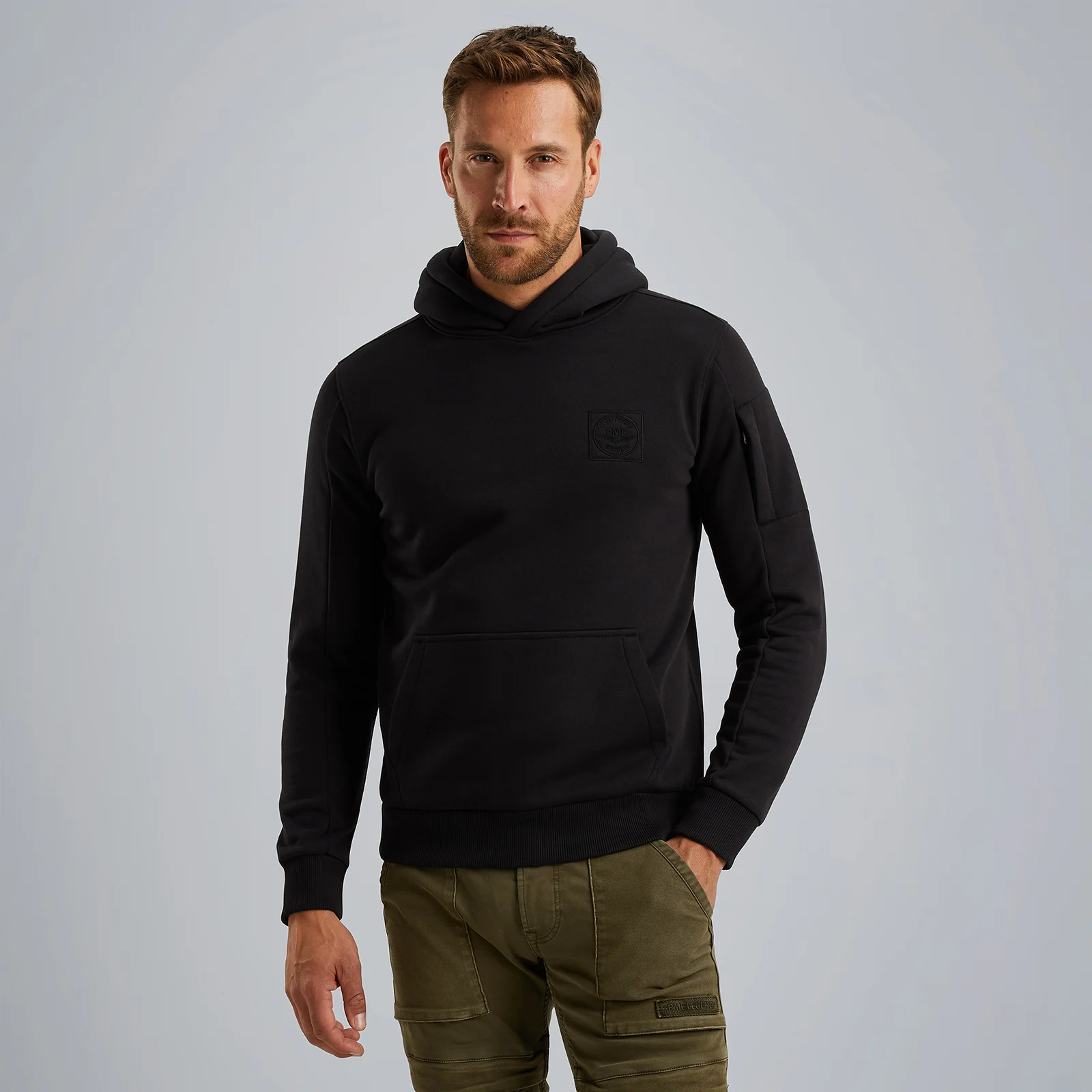 Hoodie with artwork Grey