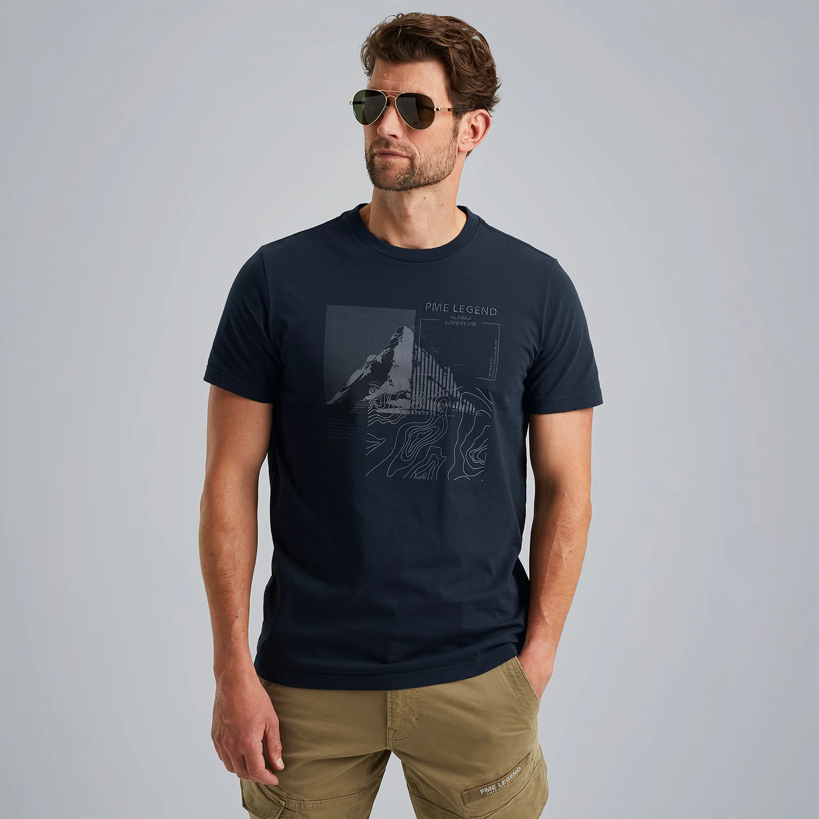 T-shirt with artwork Blue
