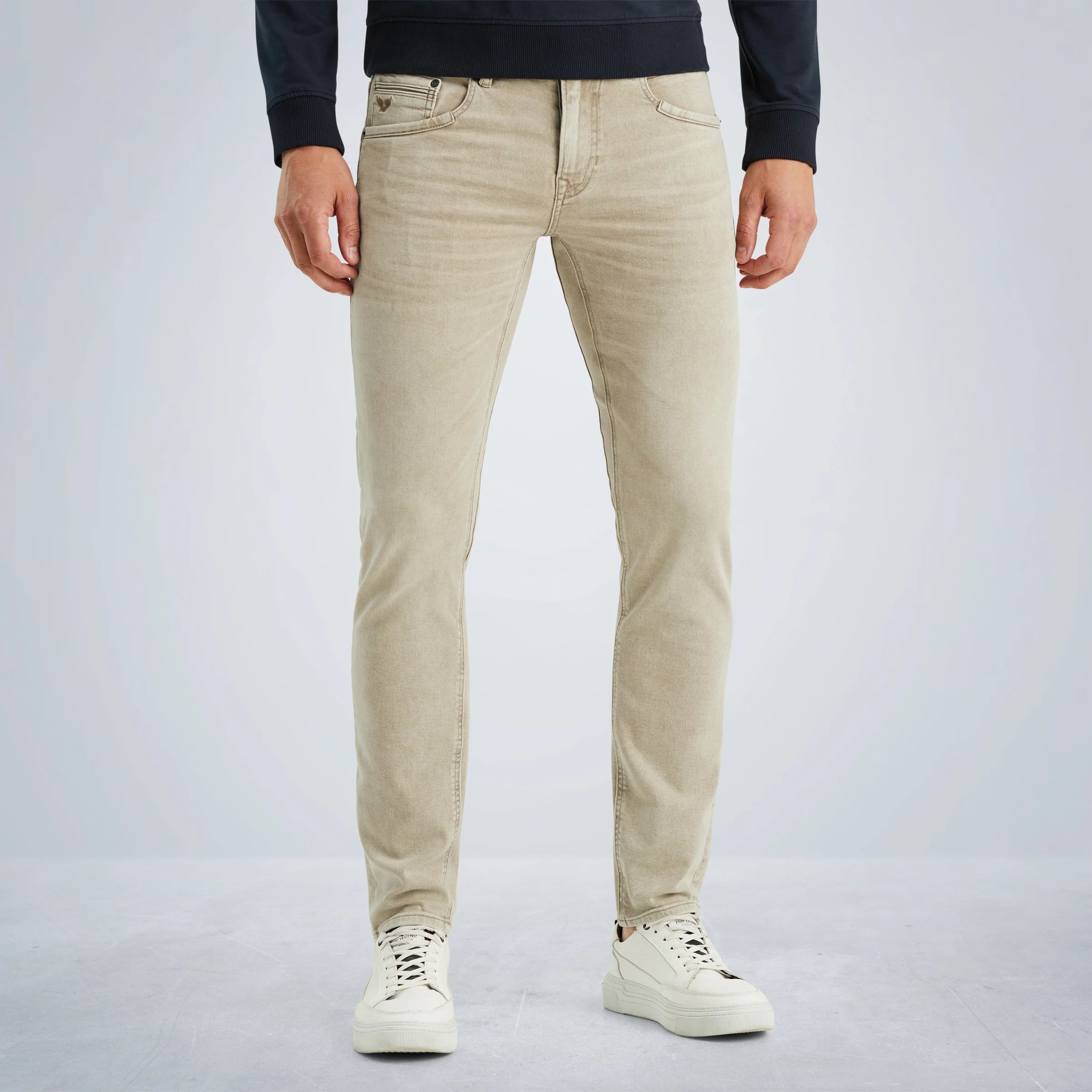 Tailwheel slim fit pants in colored denim Beige