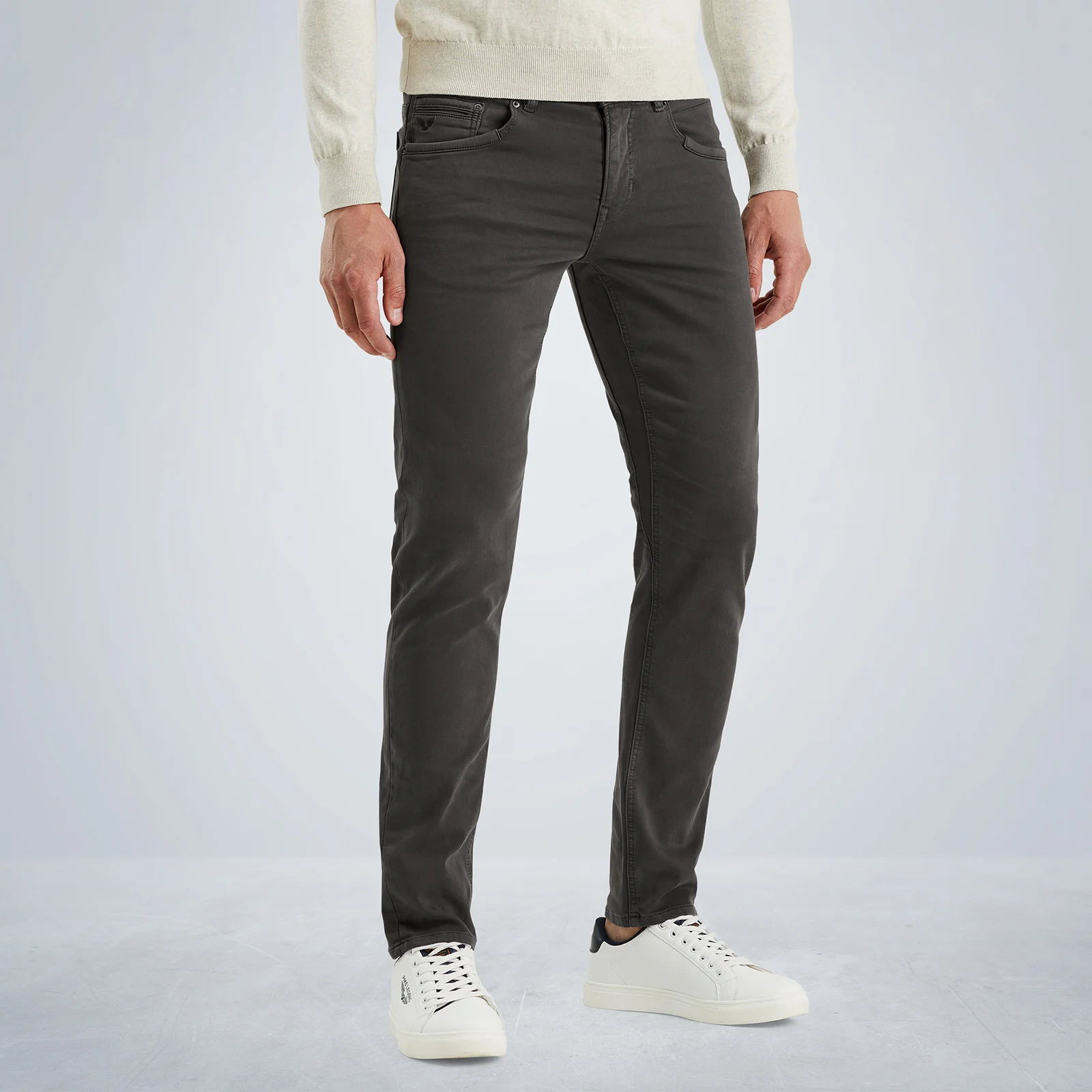 Tailwheel slim fit pants in colored denim Grey