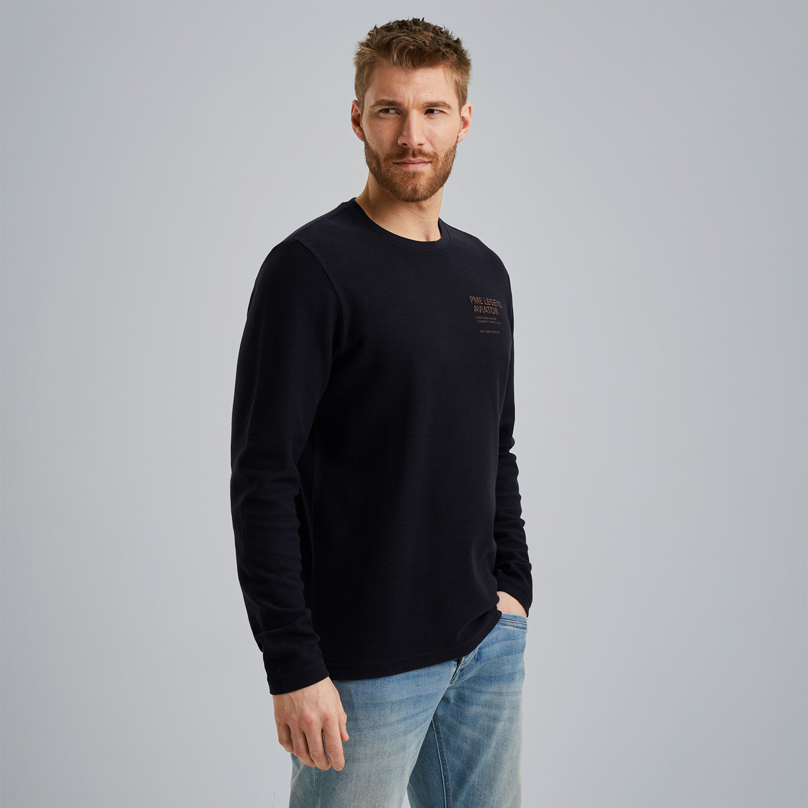 T-shirt with long sleeves Grey