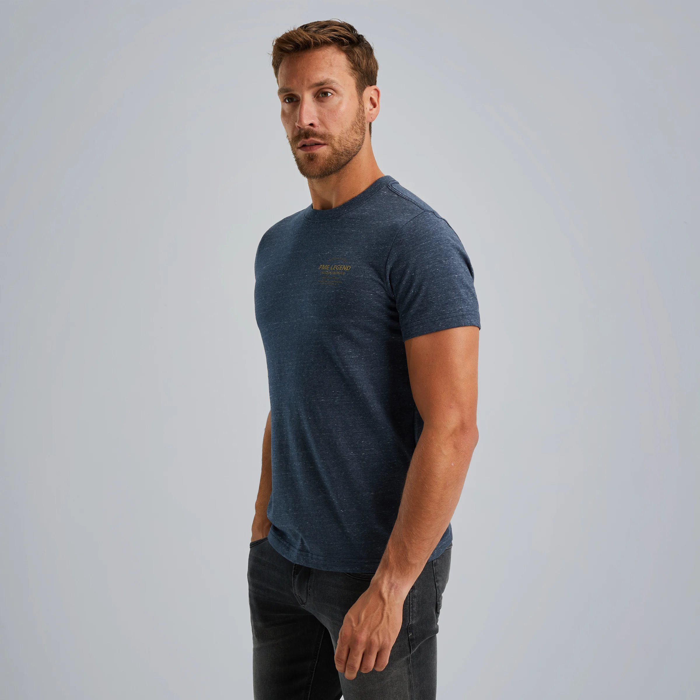 T-shirt with small artwork Blue