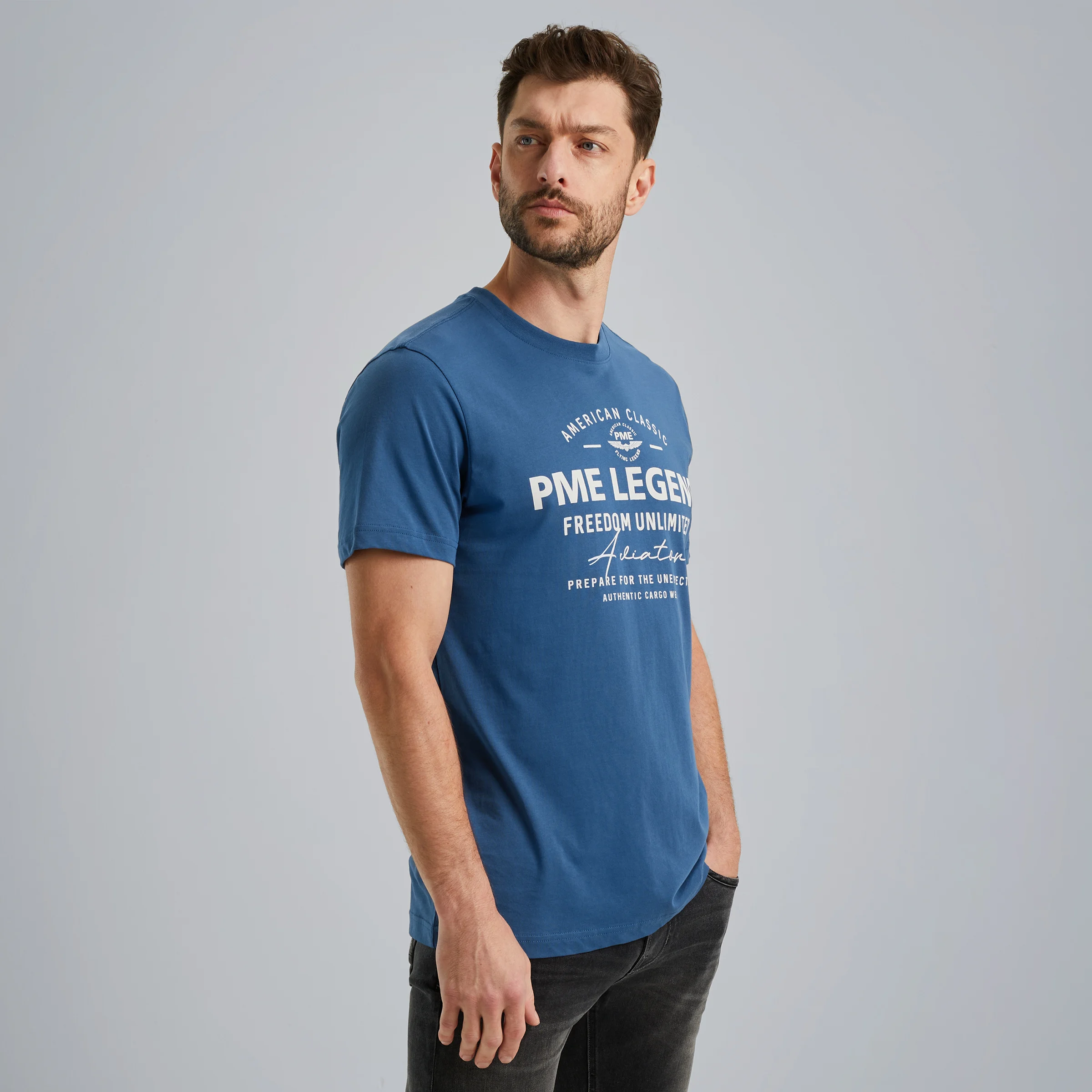 T-shirt with artwork Blue