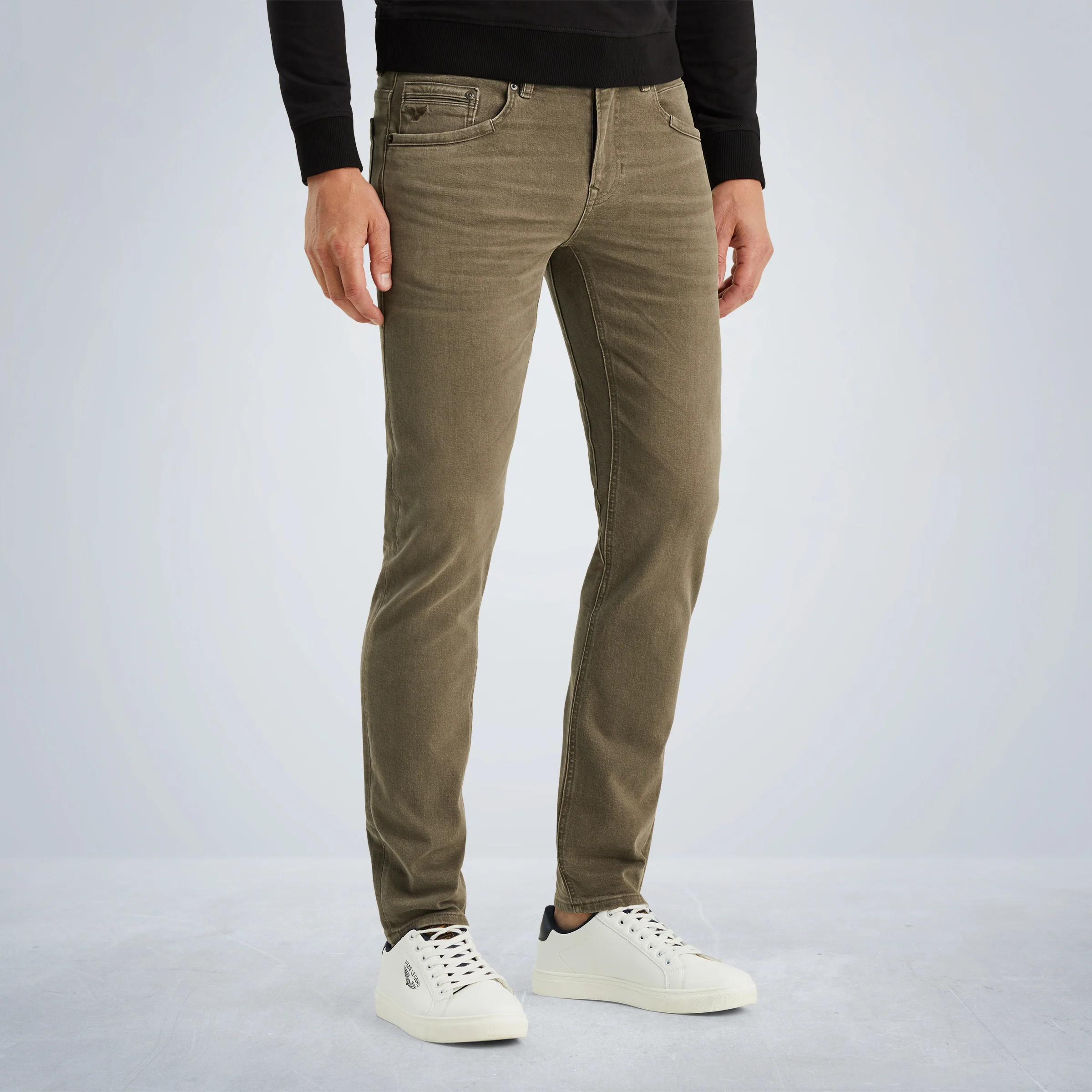 Tailwheel slim fit pants in colored denim Green