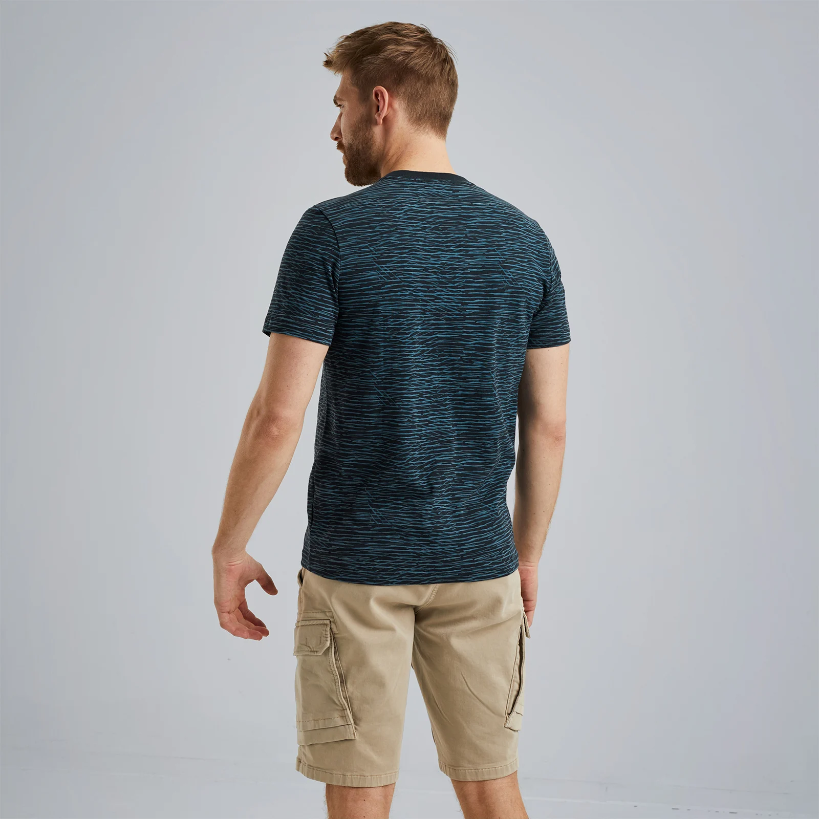 T-shirt with allover print Blue