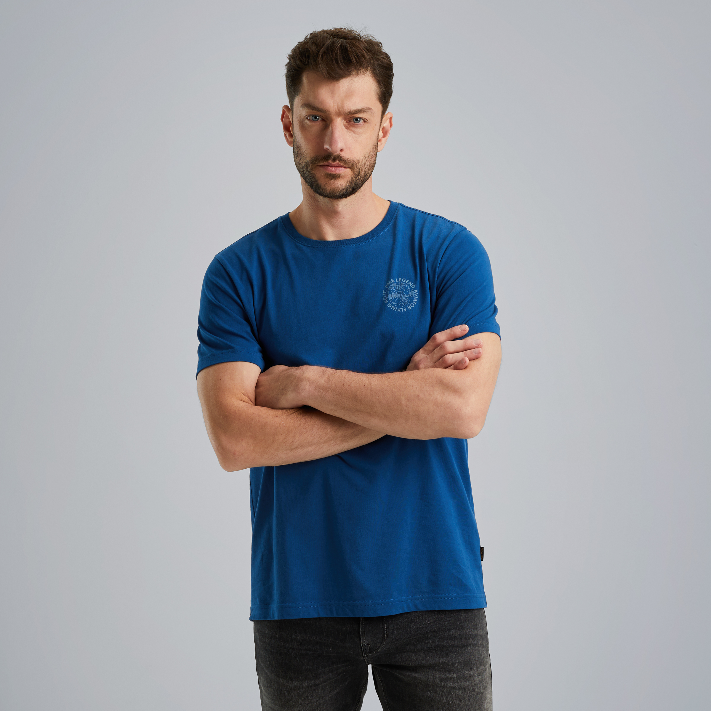 T-shirt with artwork Blue