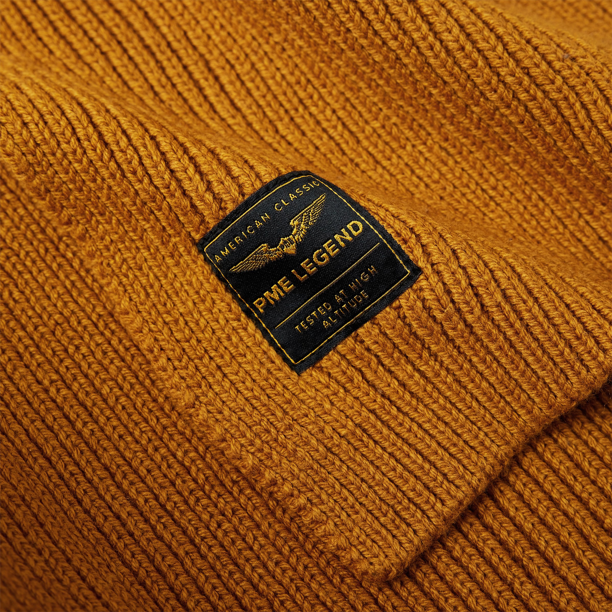 Scarf with logo Brown