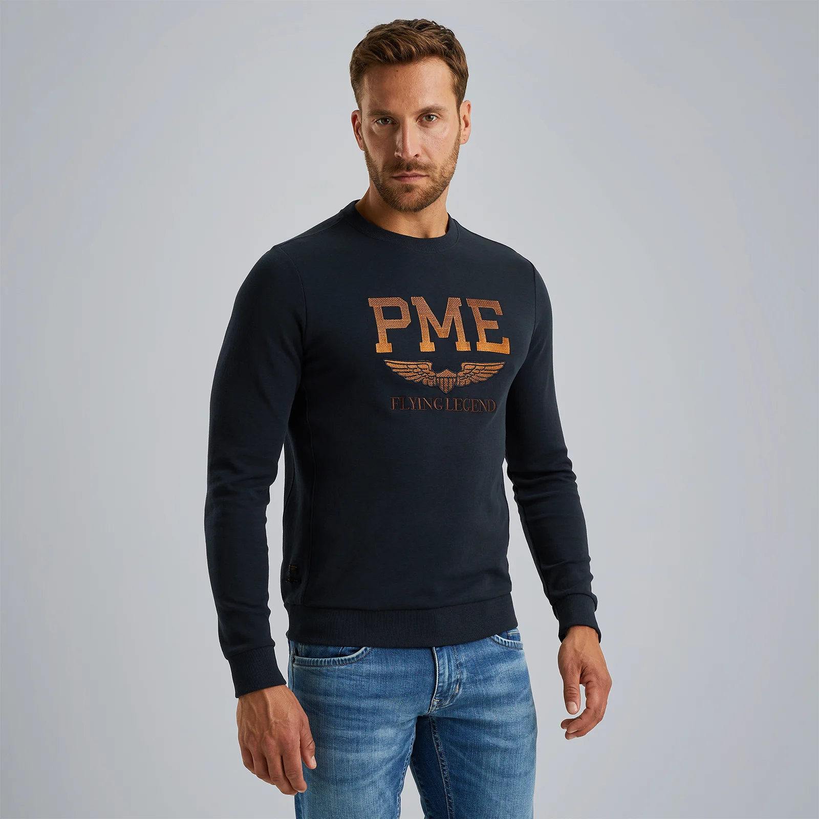 Sweatshirt in interlock sweat fabric Blue