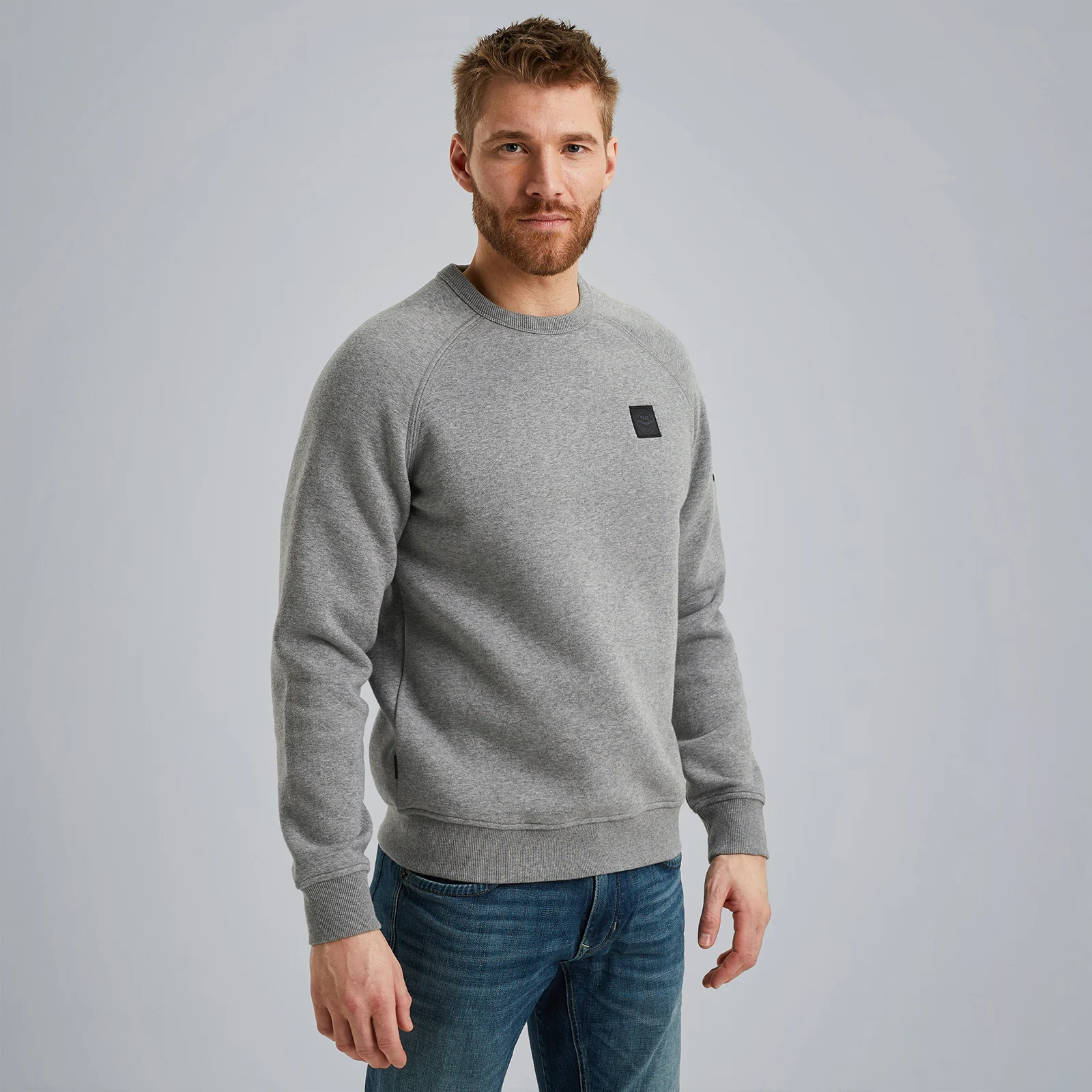 Sweatshirt with flight pocket Grey
