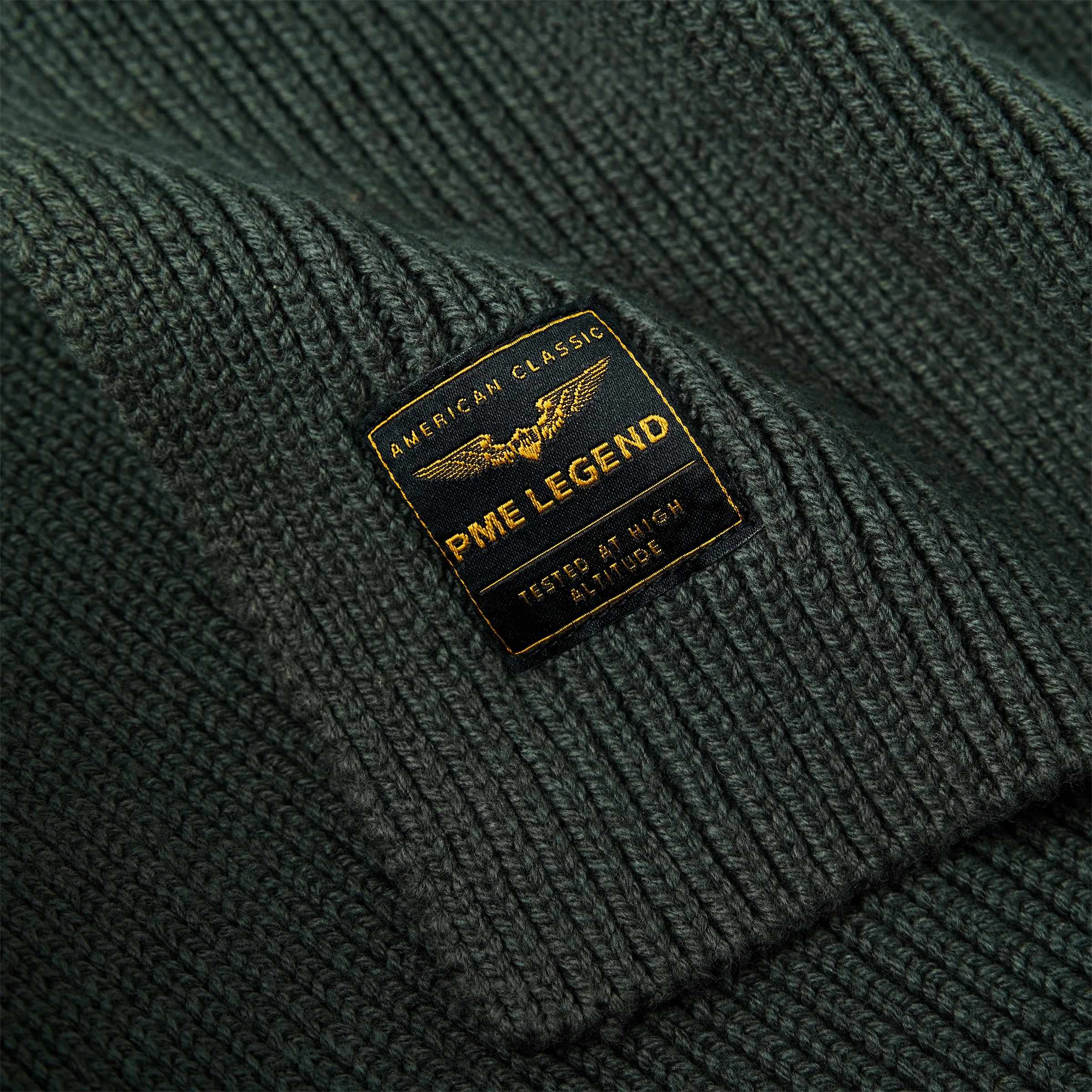 Scarf with logo Green