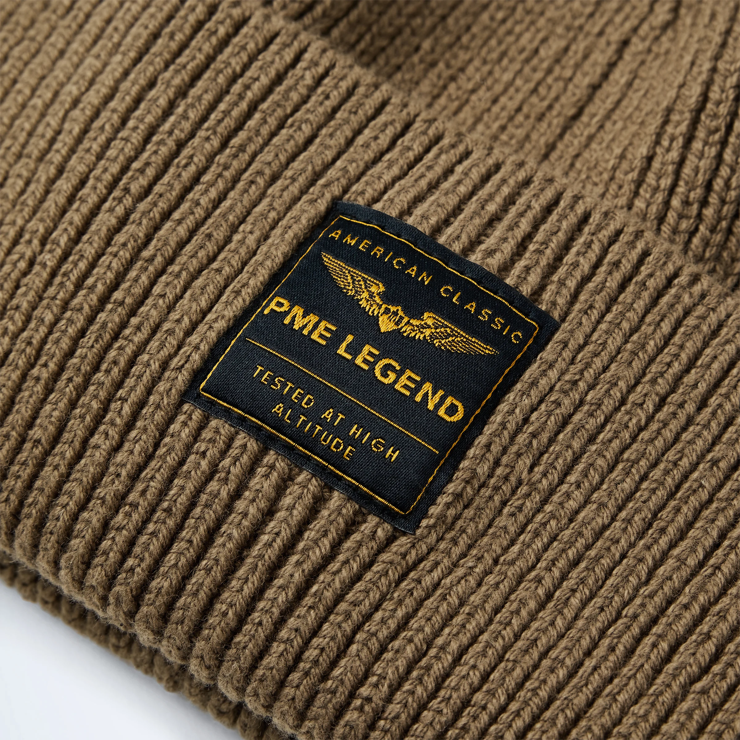 Beanie with logo Brown