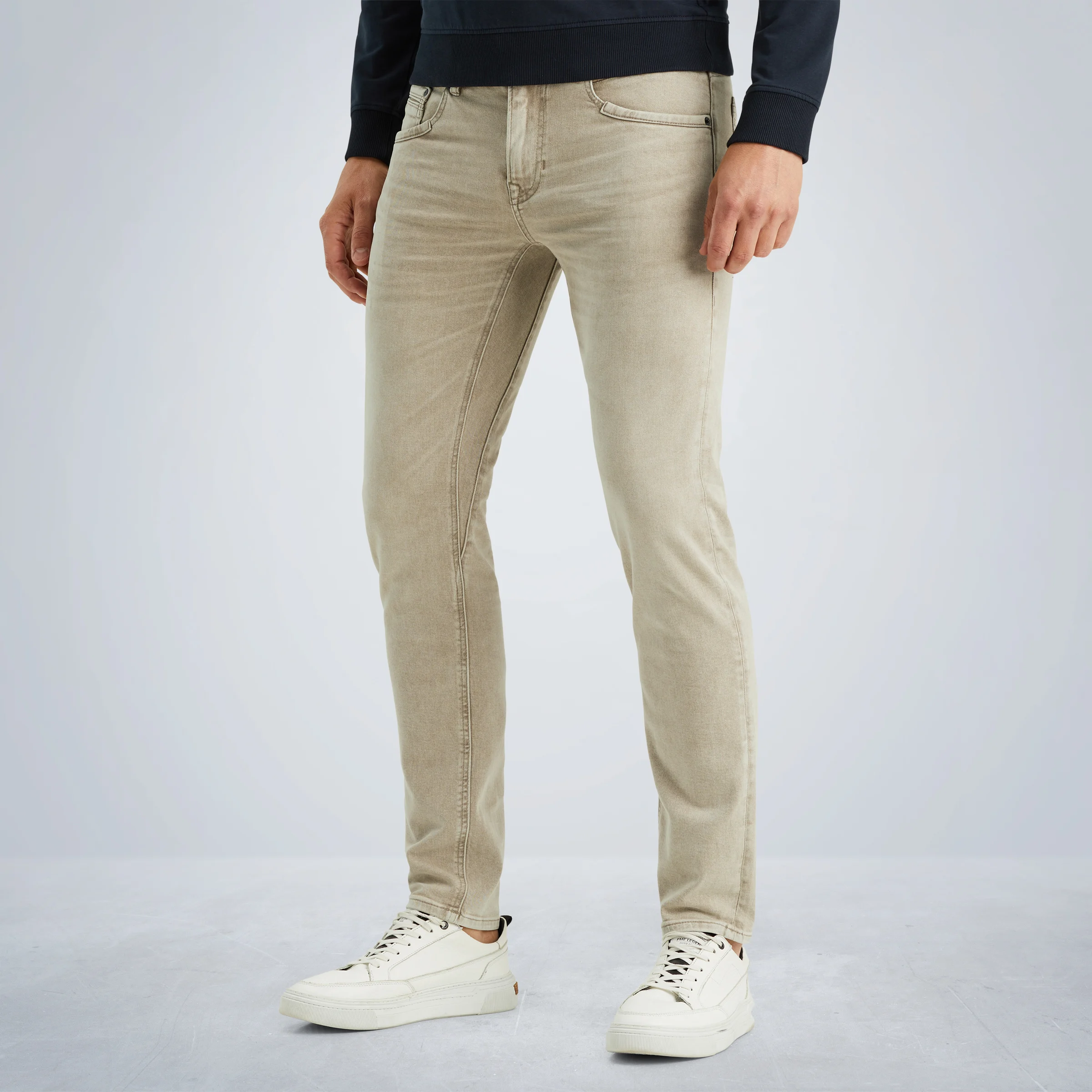 Tailwheel slim fit pants in colored denim Beige