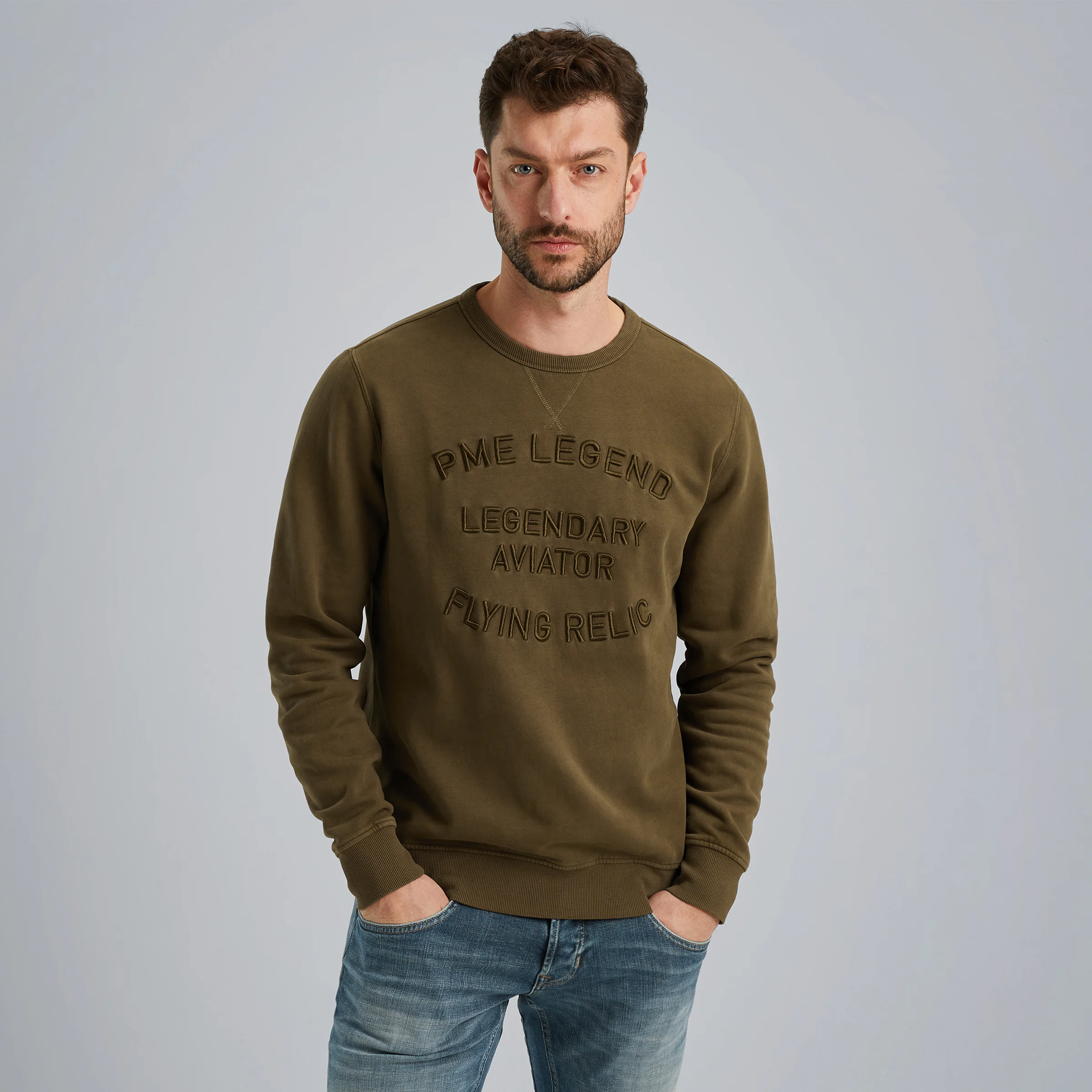 Sweatshirt with artwork Green