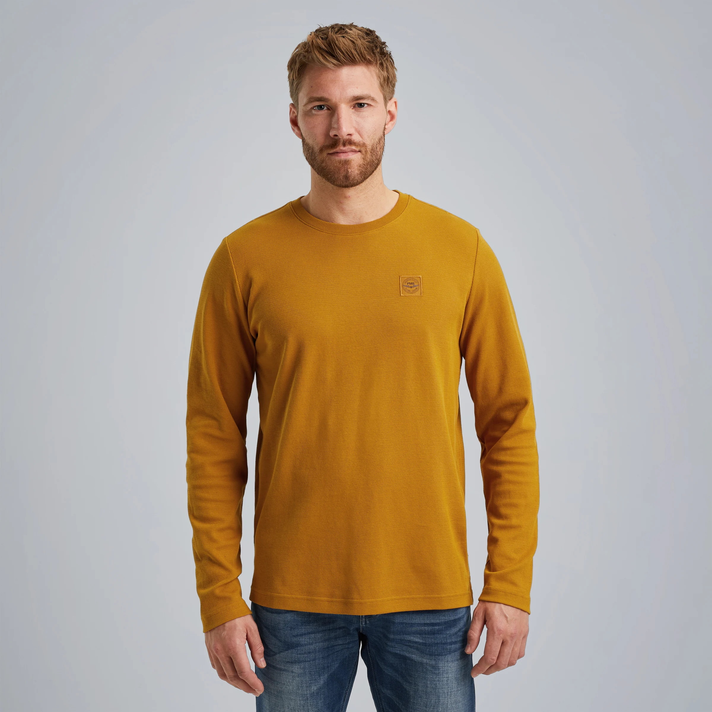 T-shirt with long sleeves Brown