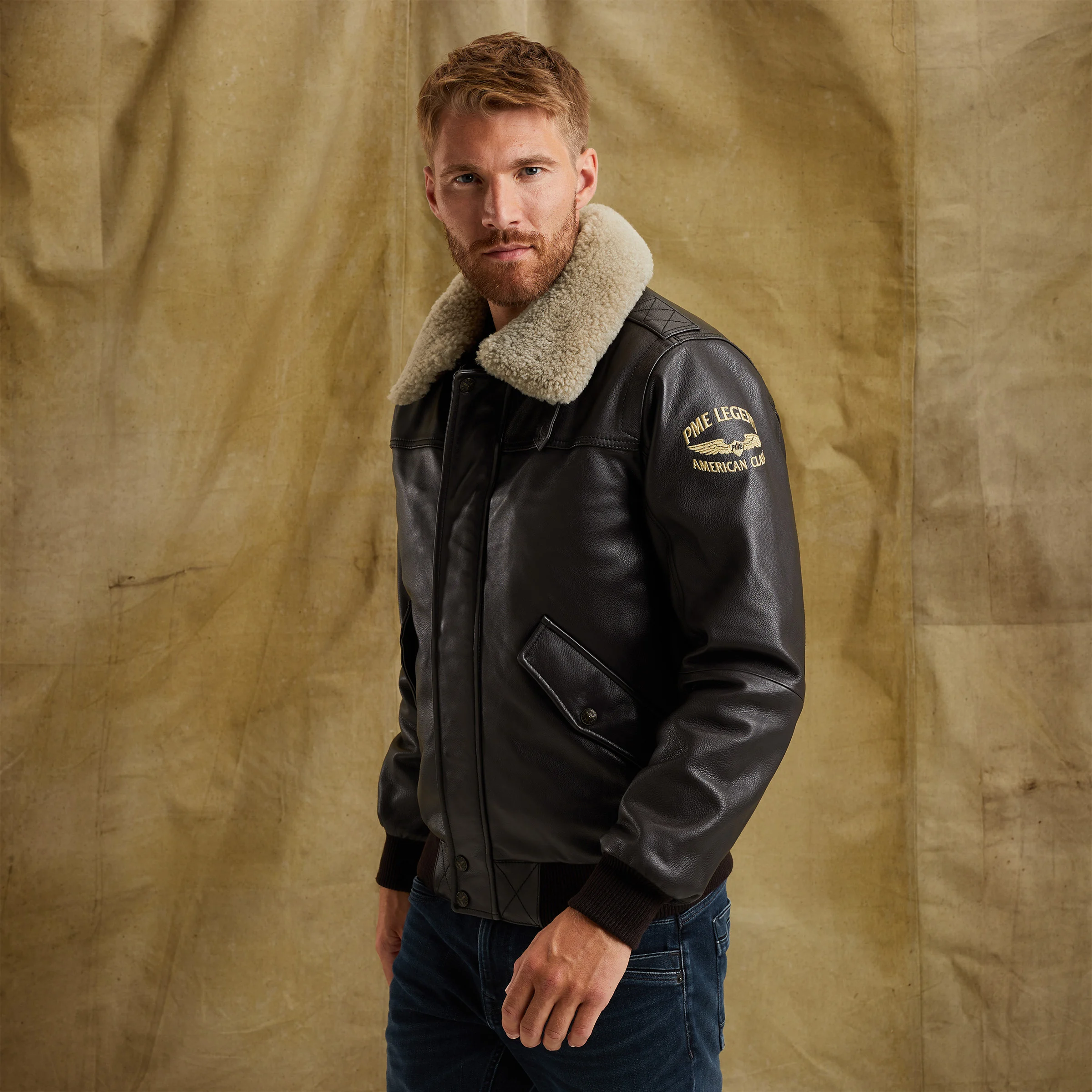 Boston leather jacket Brown