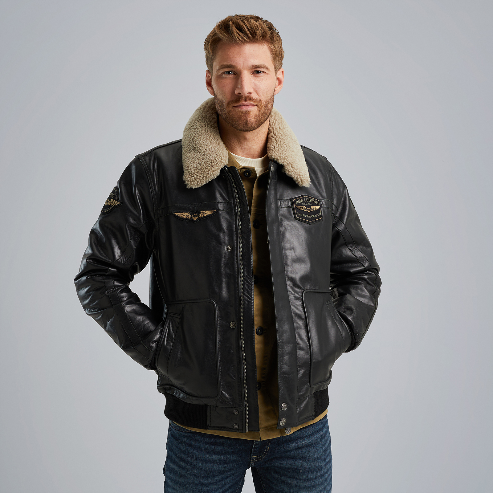 Hudson leather jacket Black