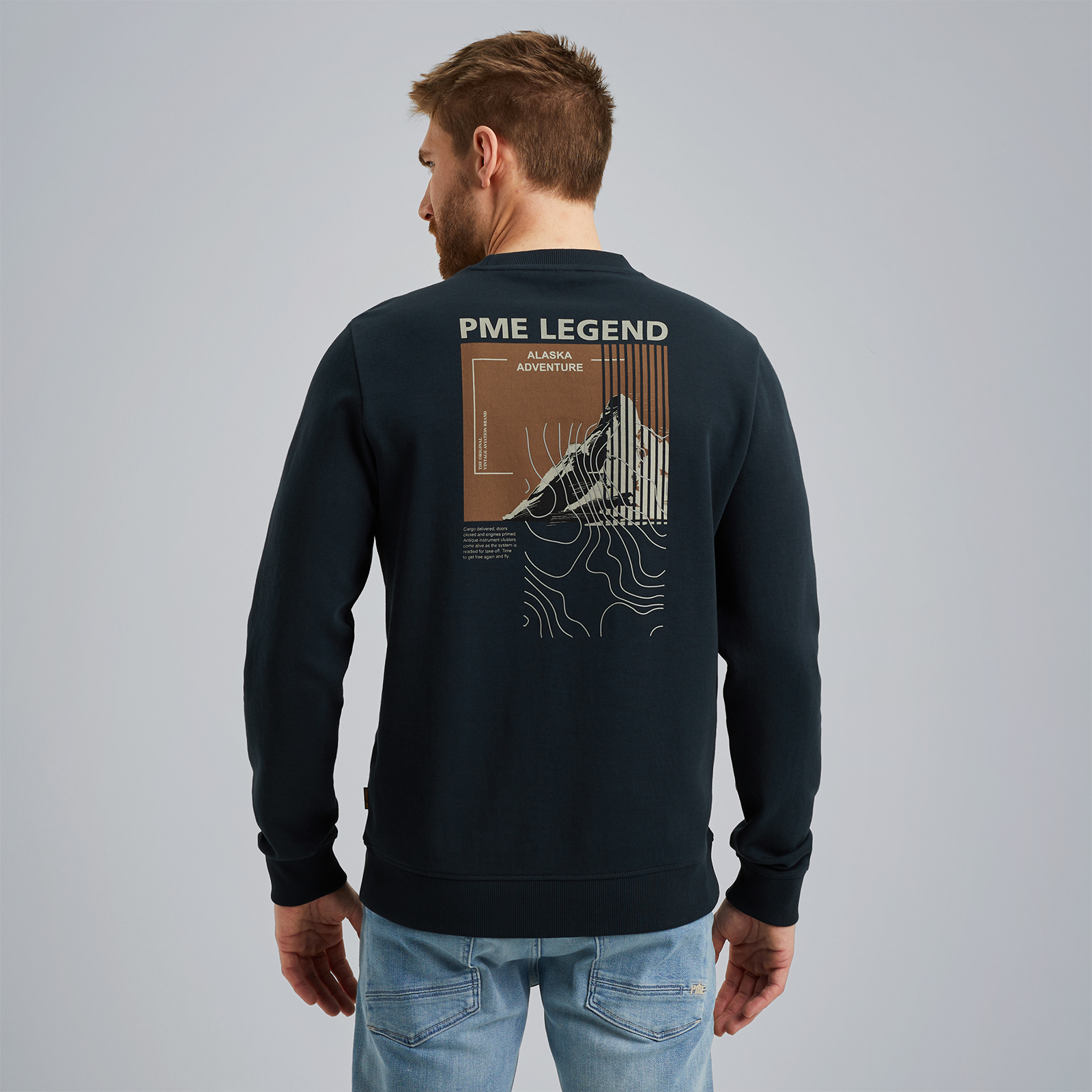 Sweatshirt with artwork Blue