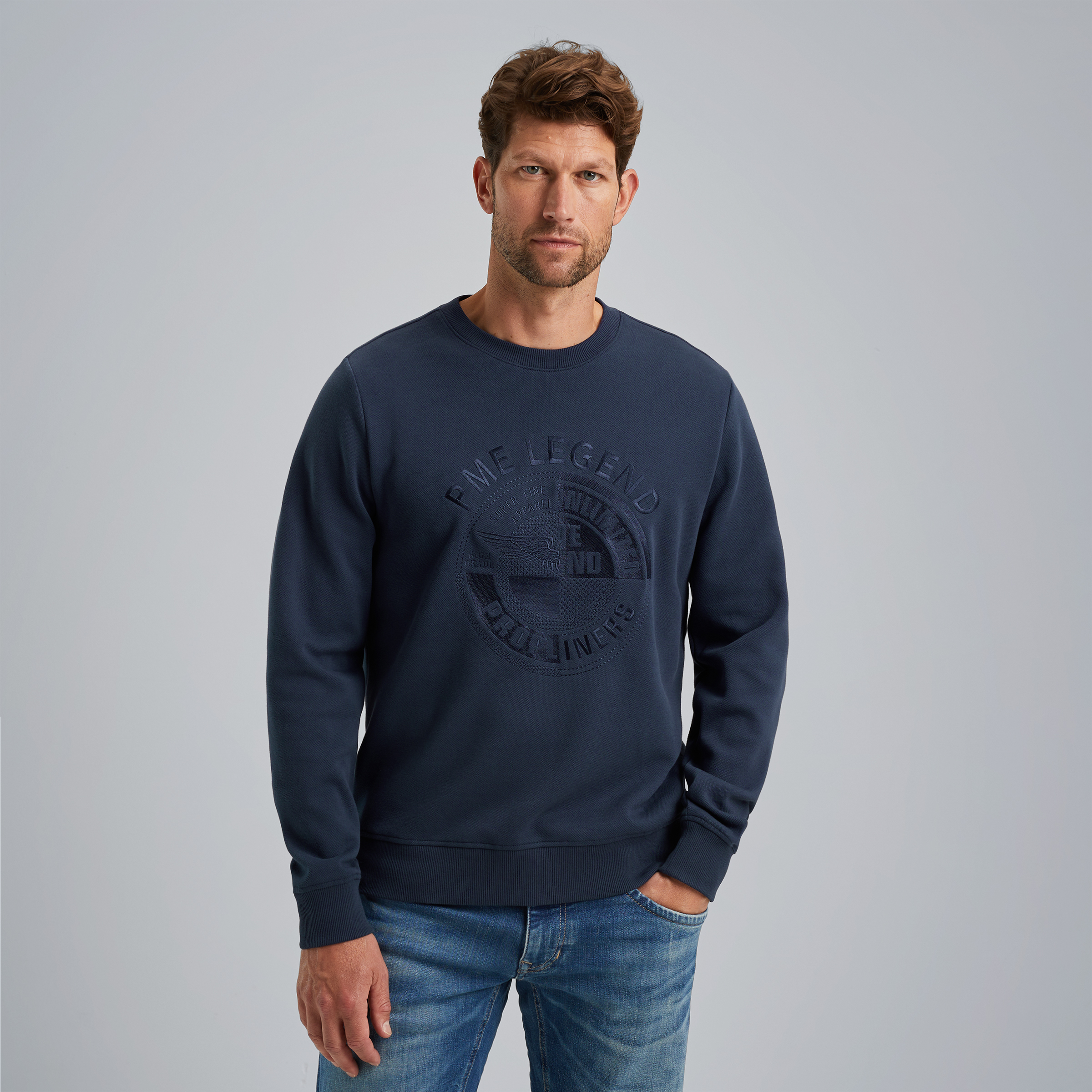 Sweatshirt with artwork Blue