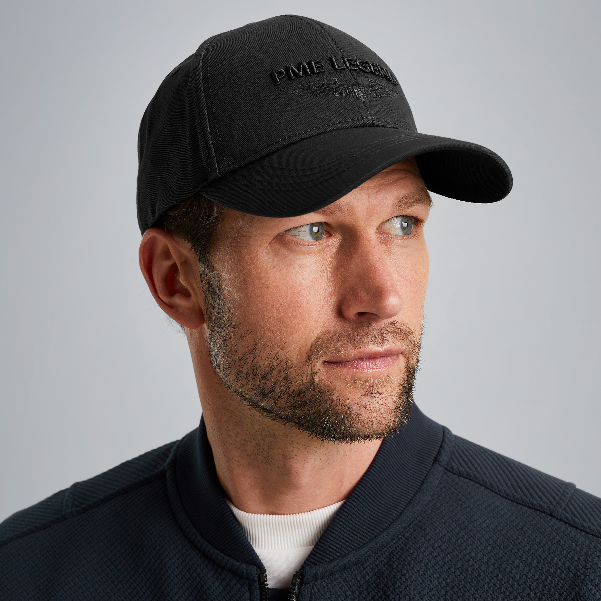 Cotton twill cap Black
