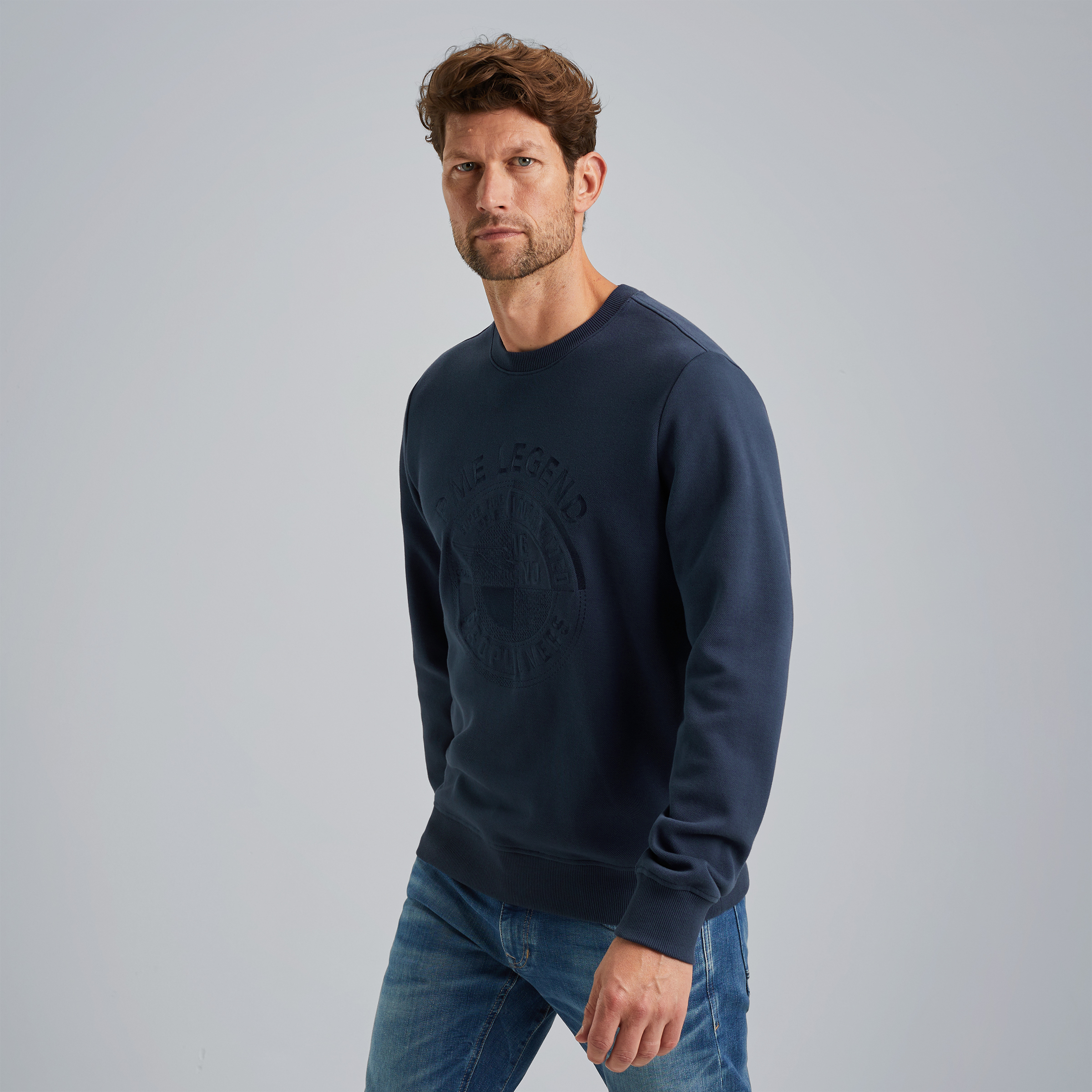 Sweatshirt with artwork Blue