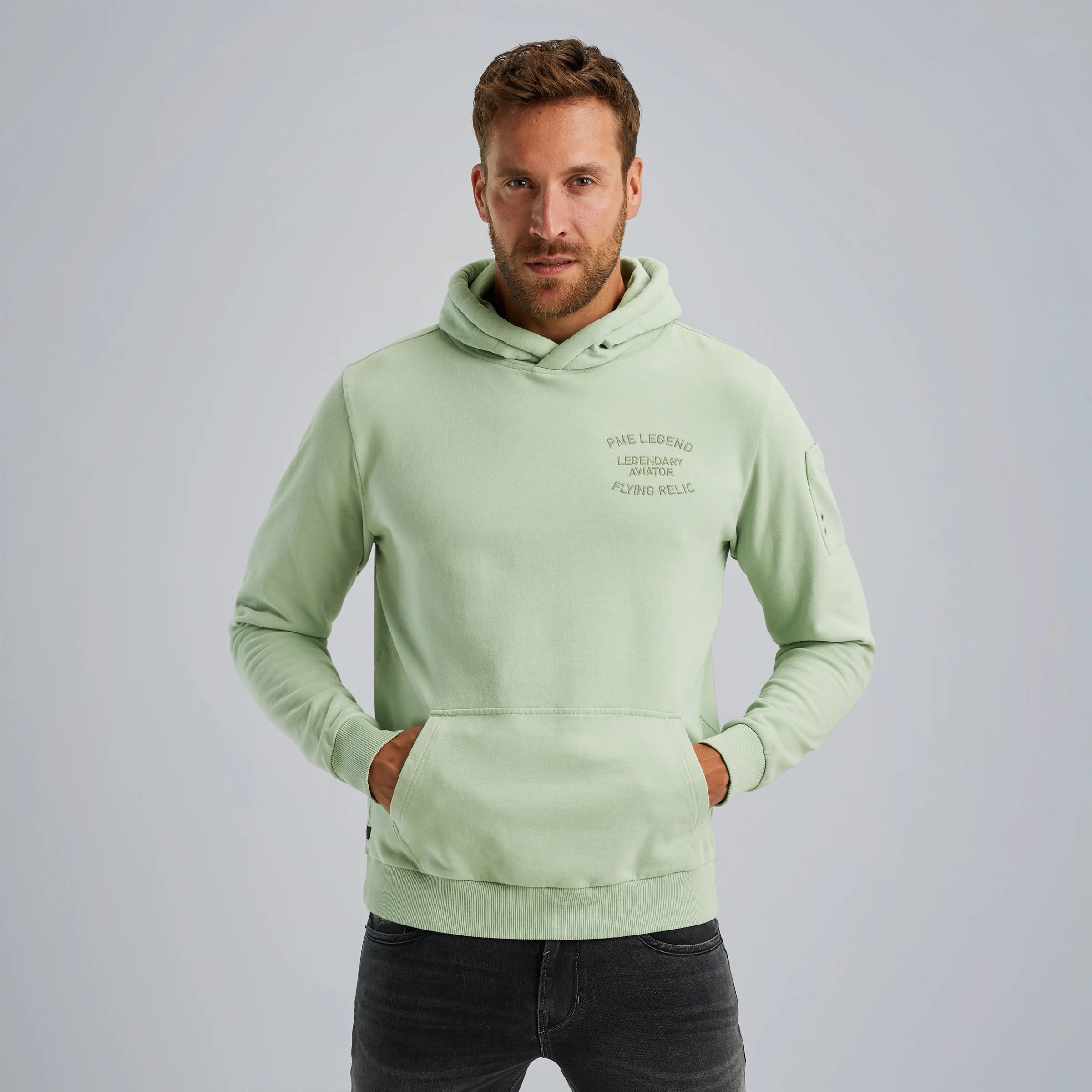 Hoodie with artwork Green