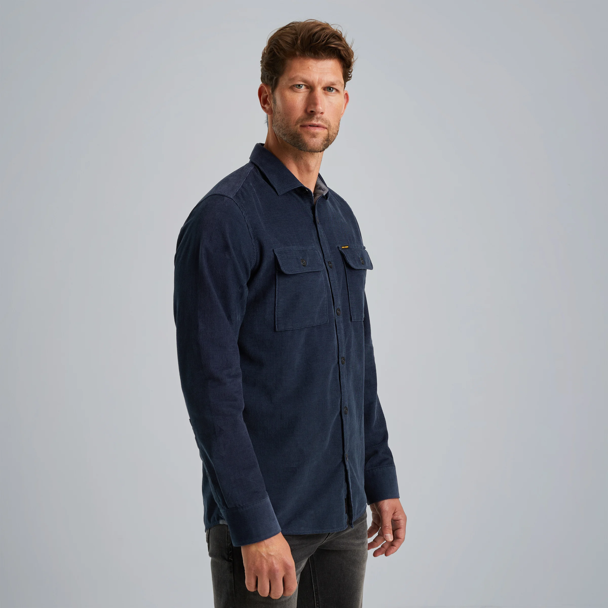Shirt in corduroy Blue
