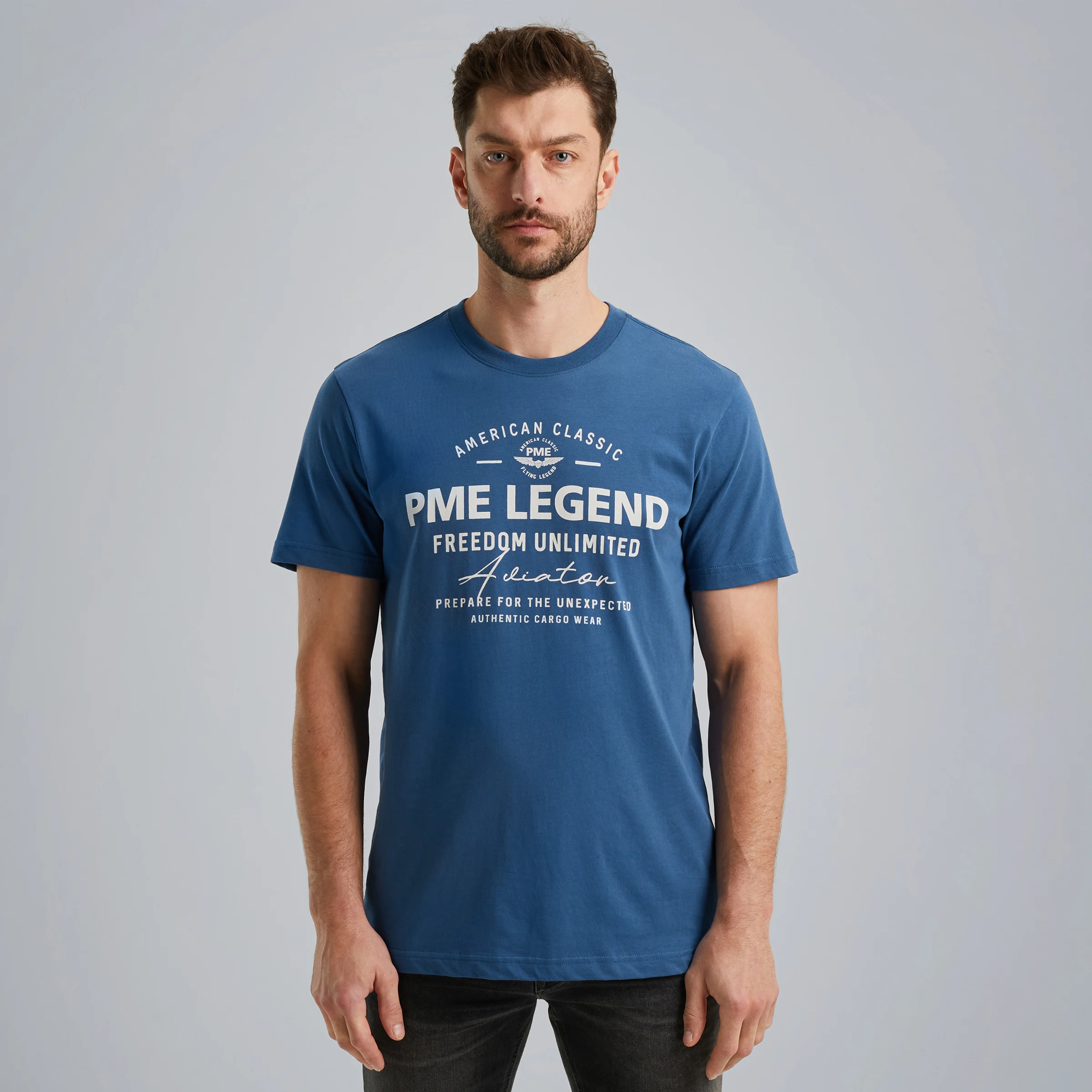 T-shirt with artwork Blue