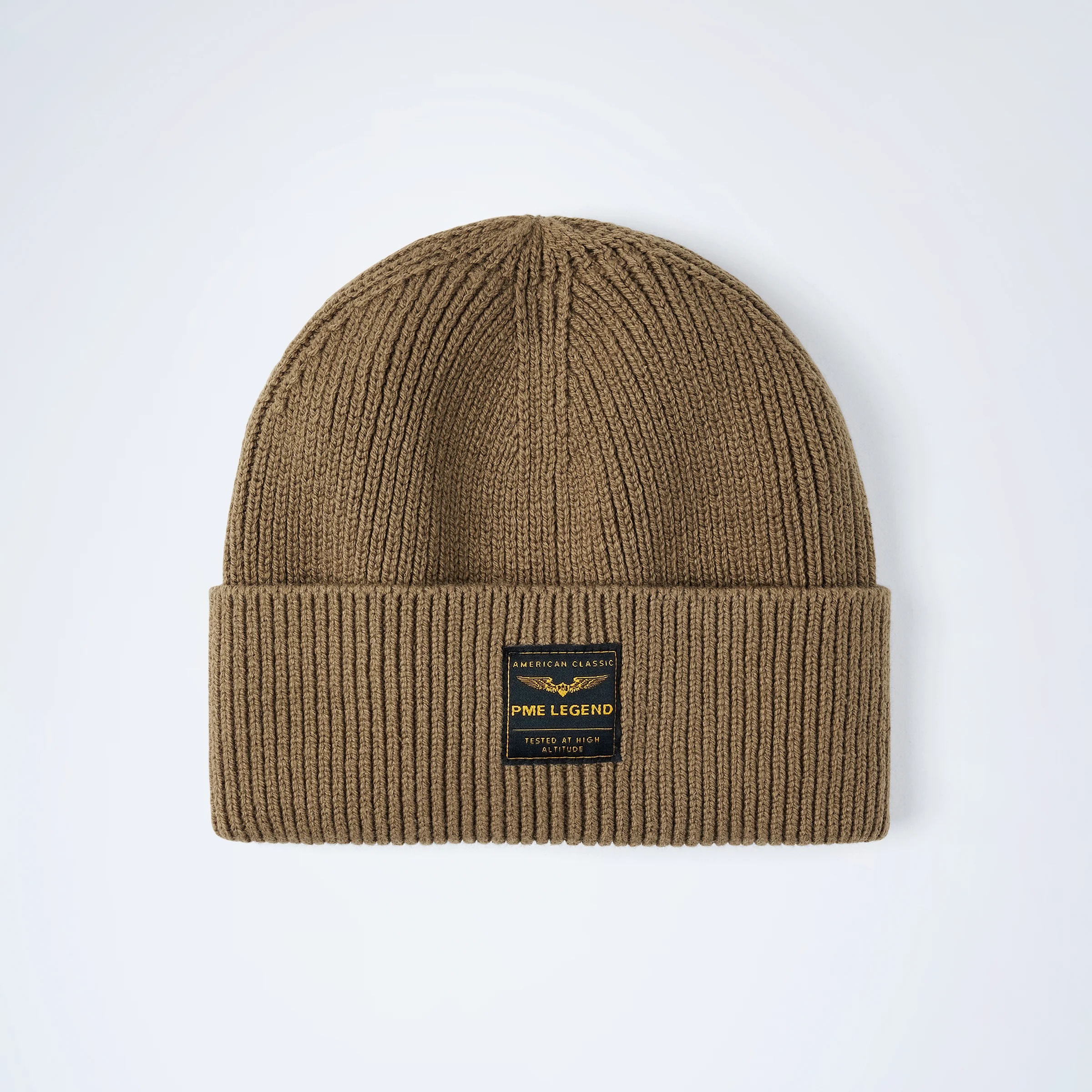 Beanie with logo Brown