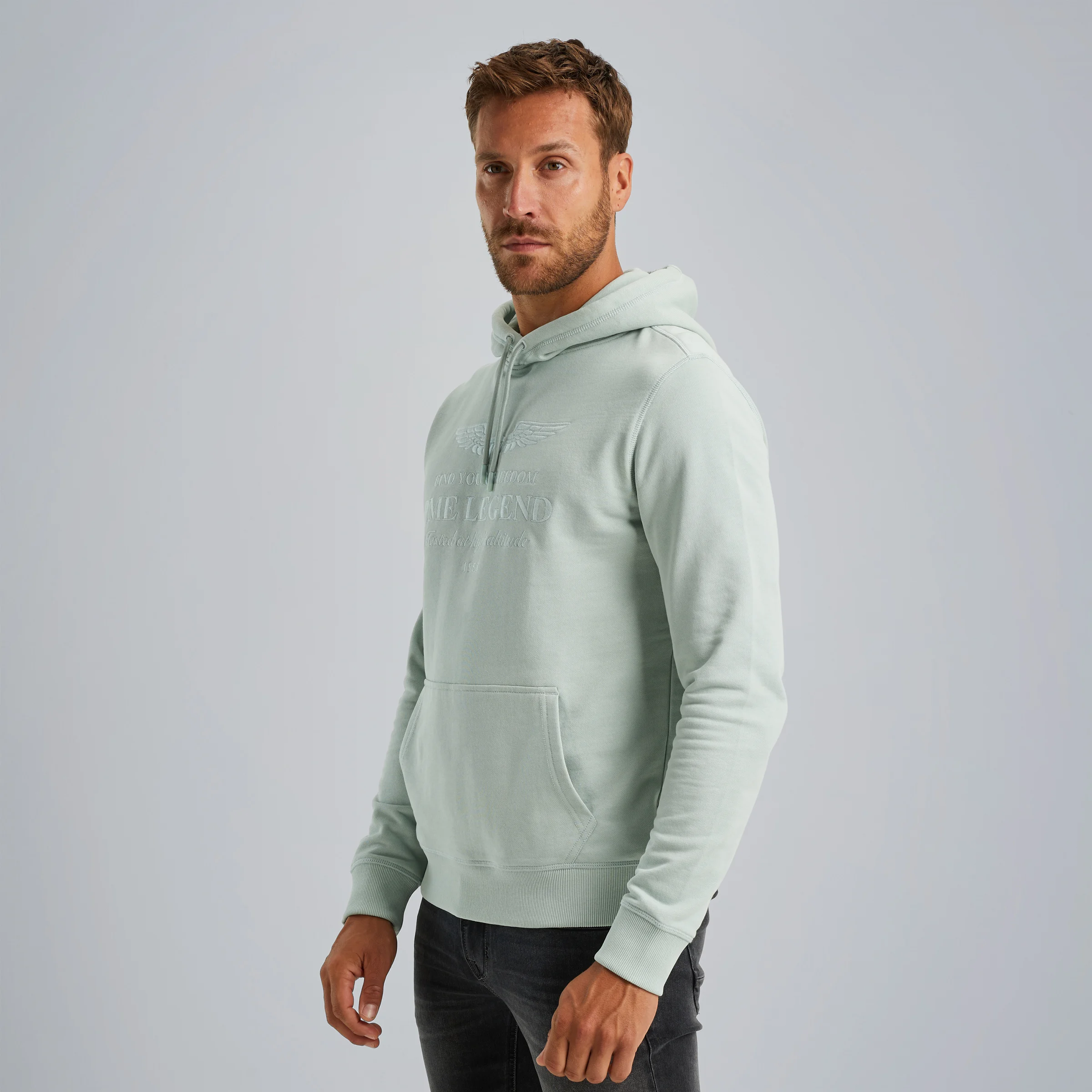 Hoodie with artwork Green