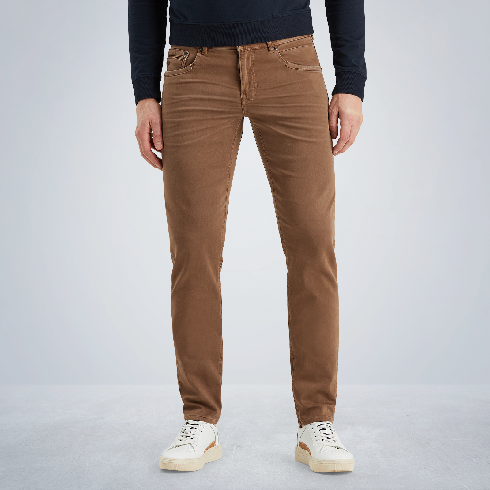 Tailwheel slim fit pants in colored denim Brown