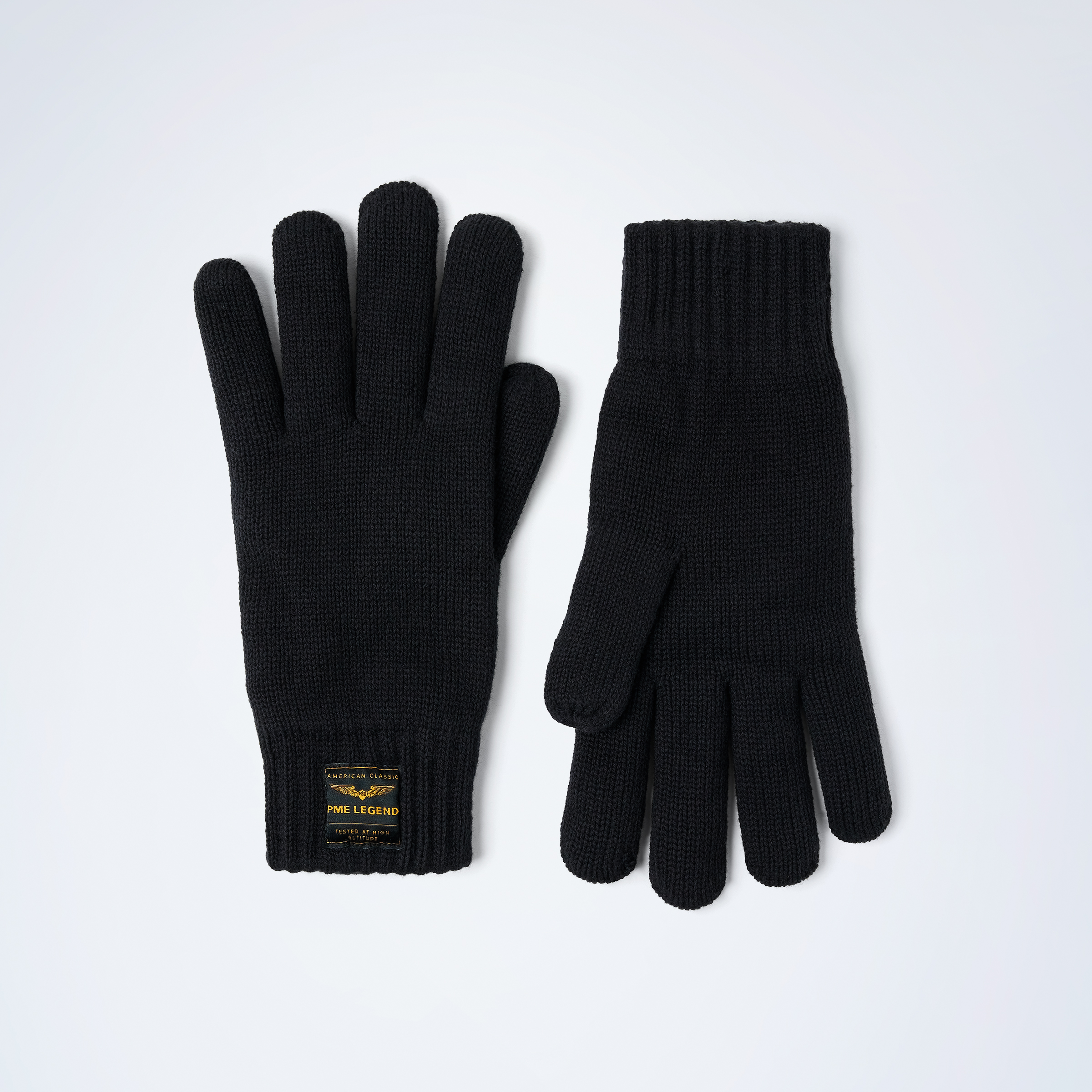 Gloves with logo Black