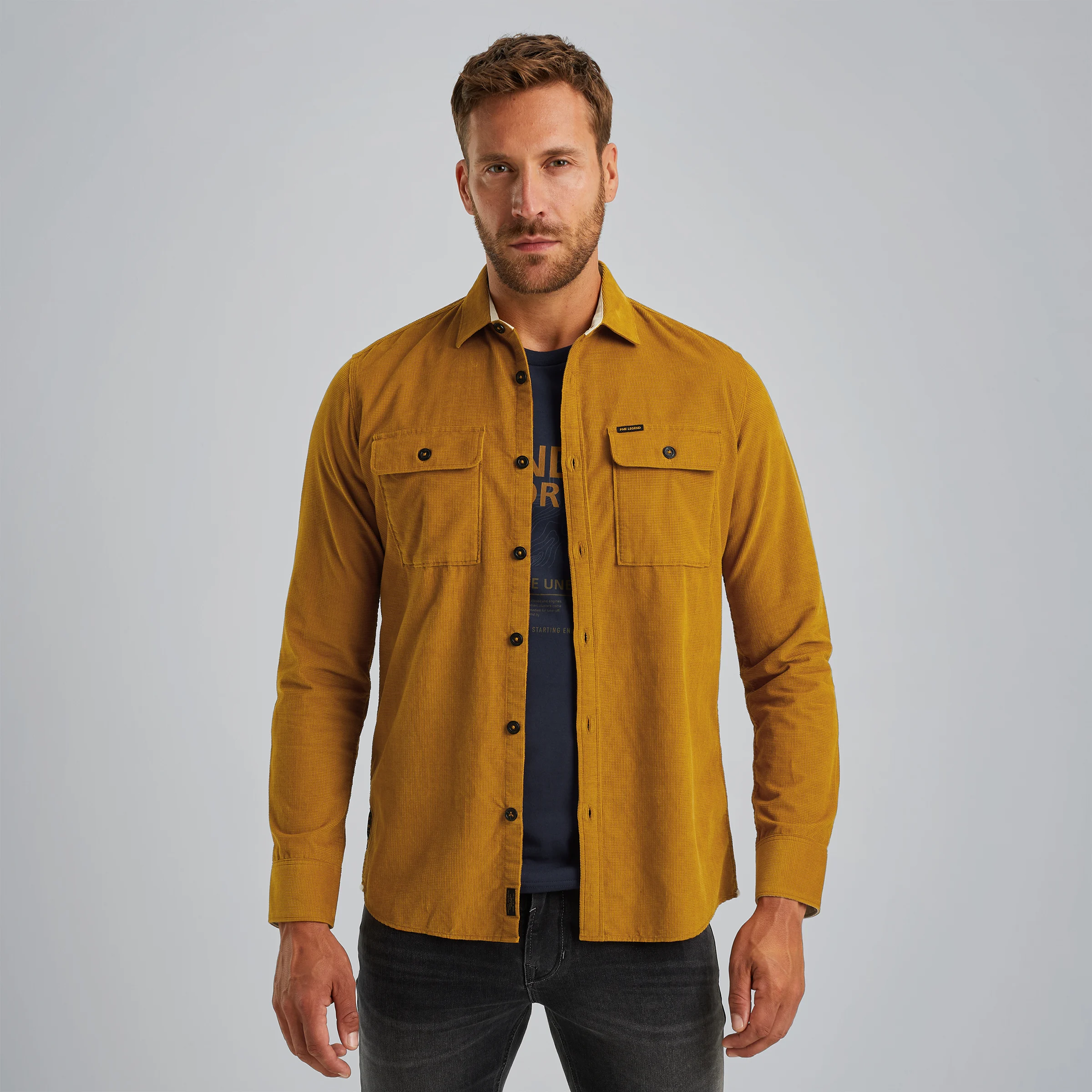 Shirt in corduroy Brown