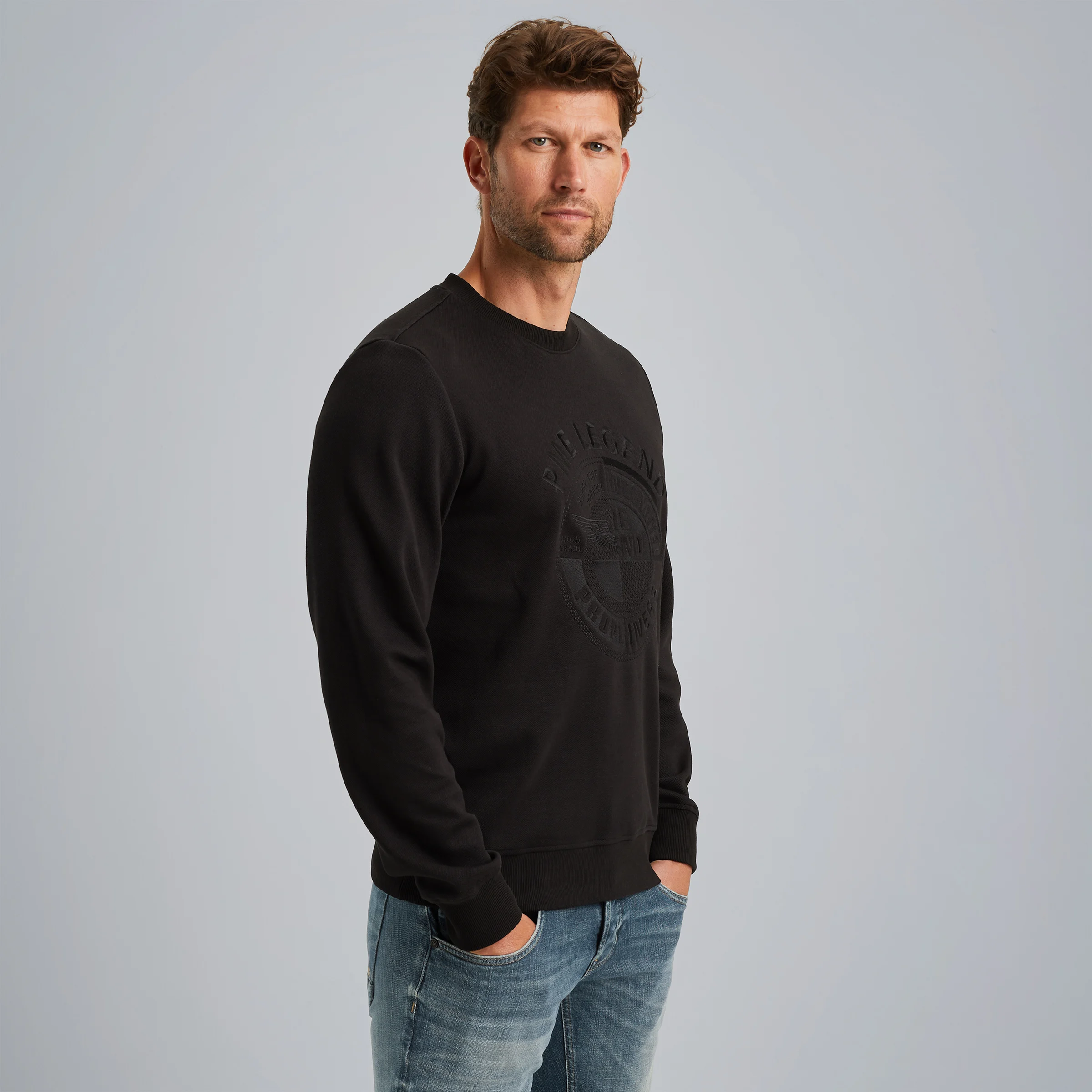 Sweatshirt with artwork Black