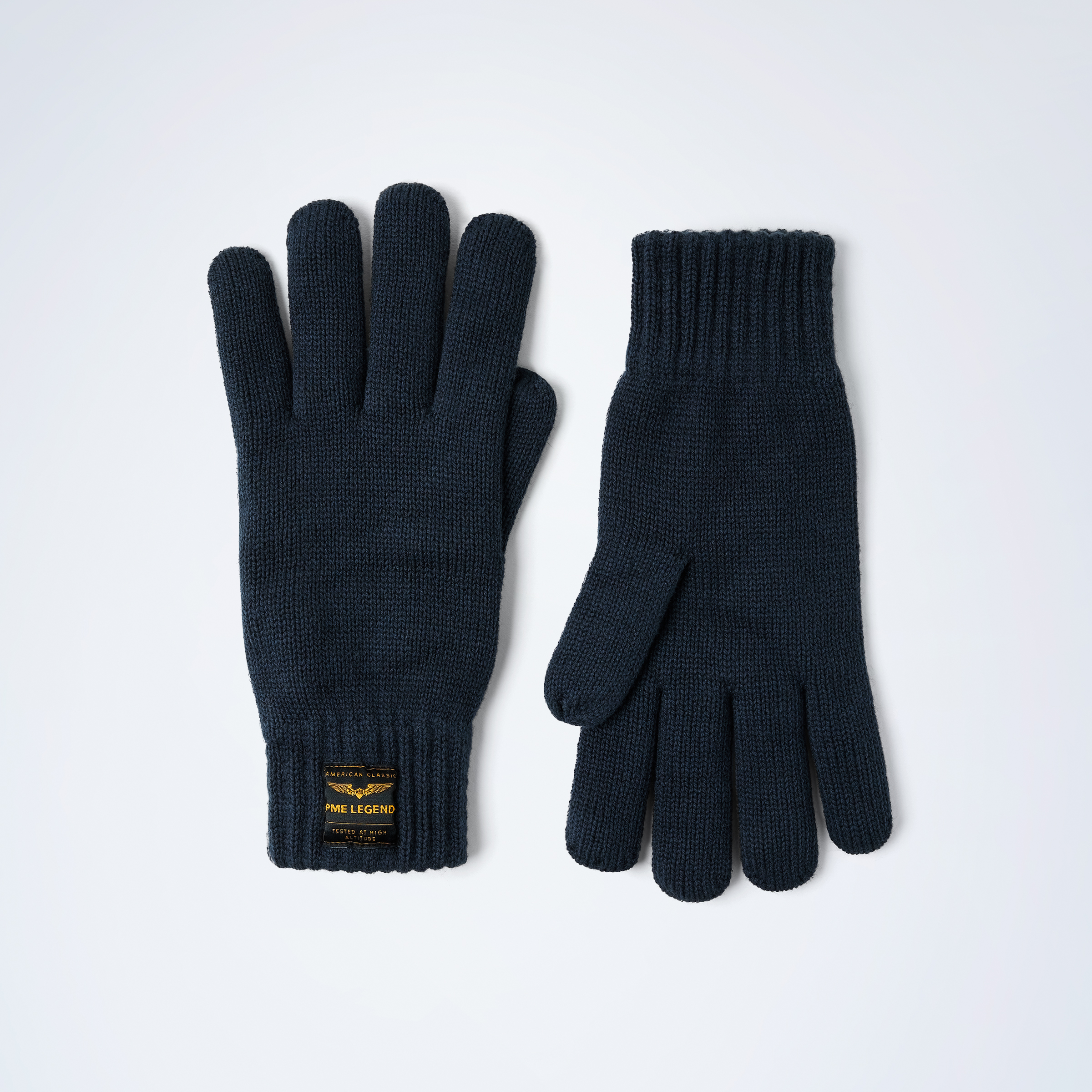 Gloves with logo Blue