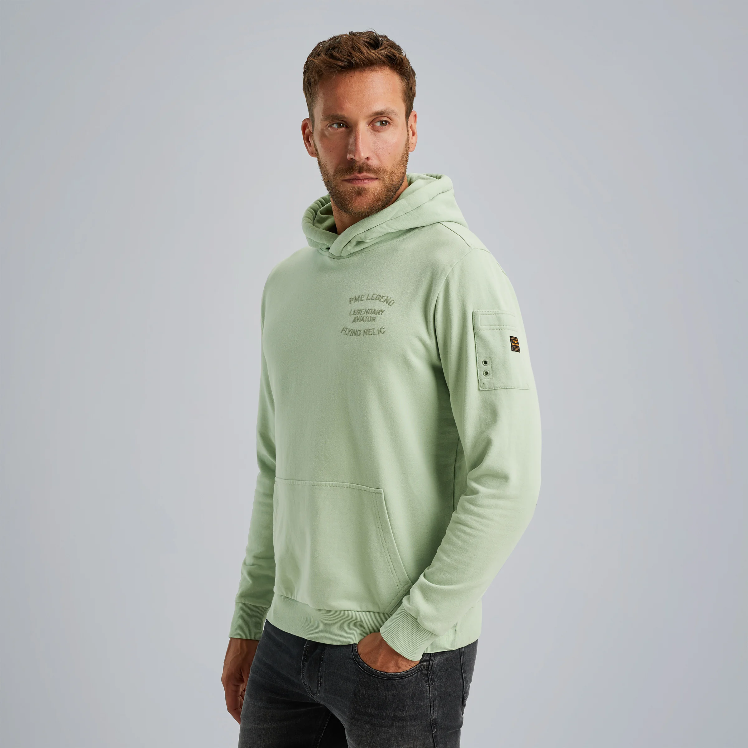 Hoodie with artwork Green