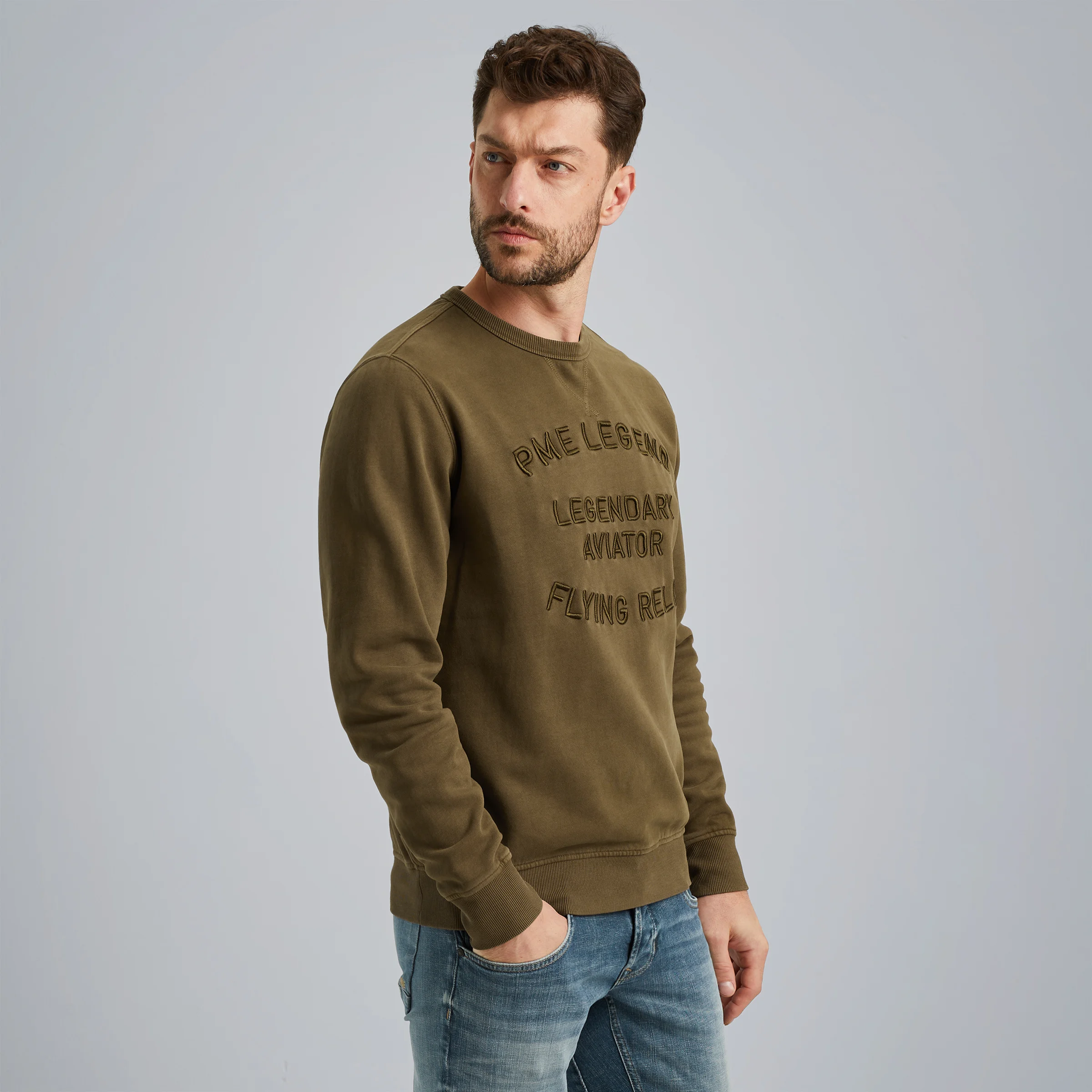 Sweatshirt with artwork Green