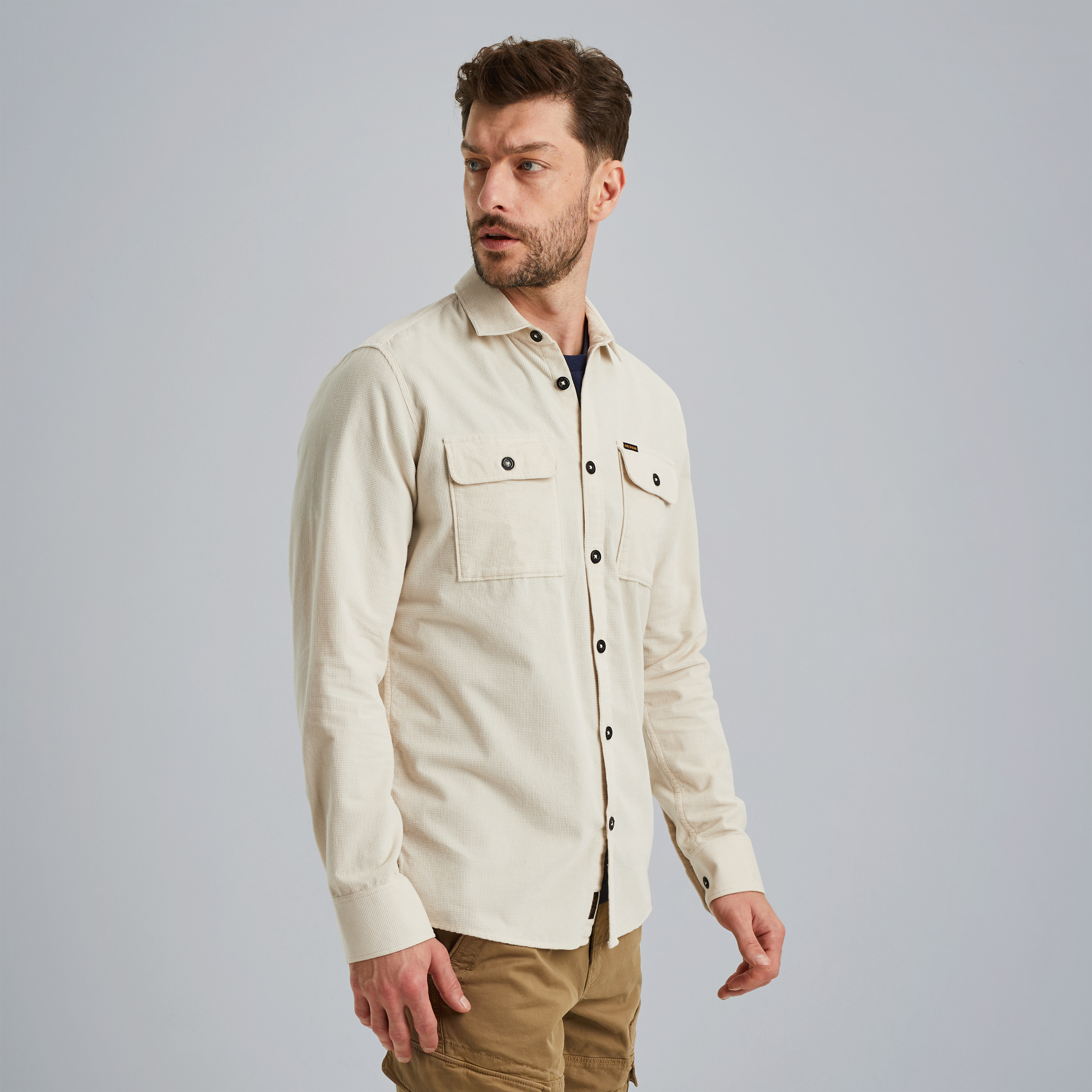 Shirt in corduroy Beige