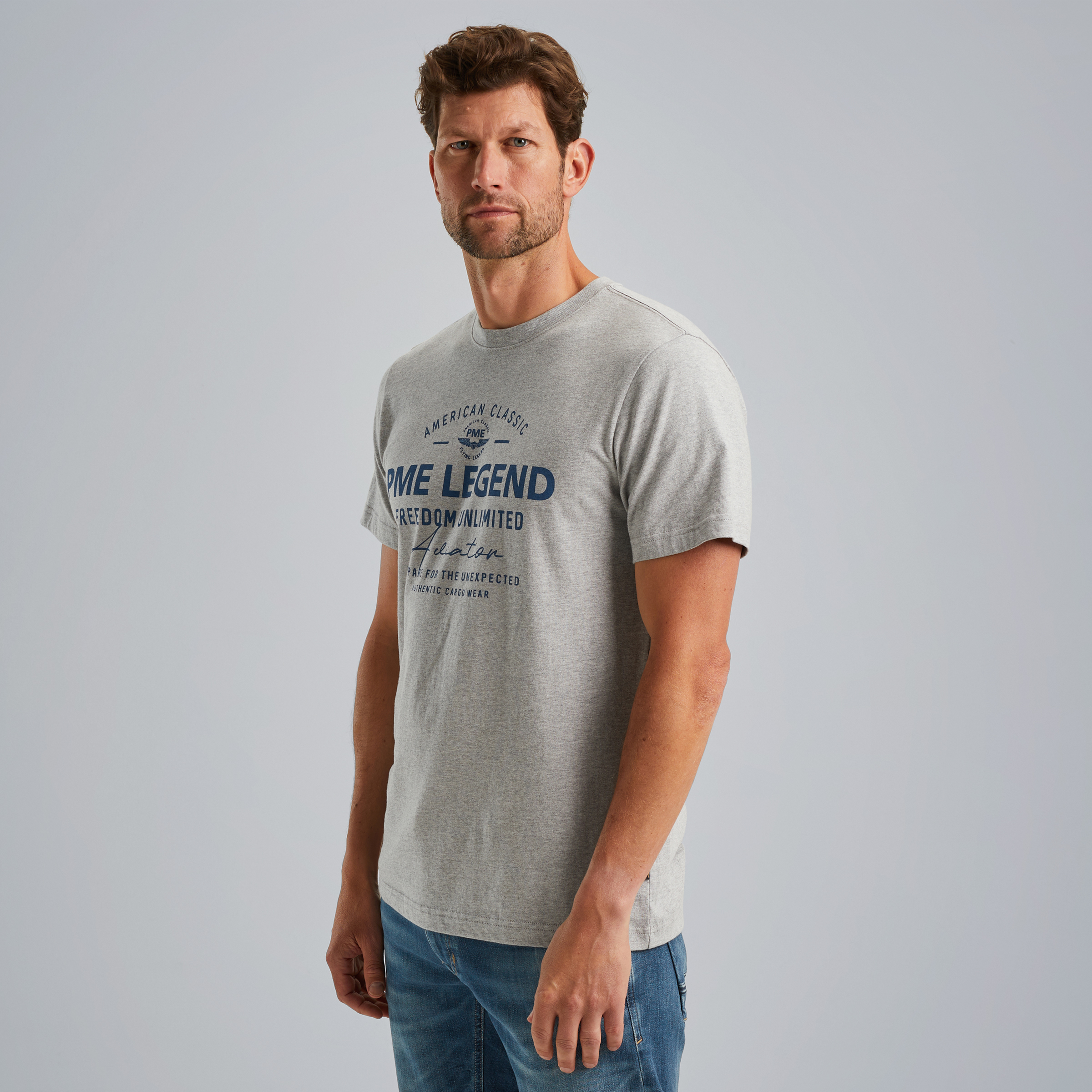 T-shirt with artwork Grey