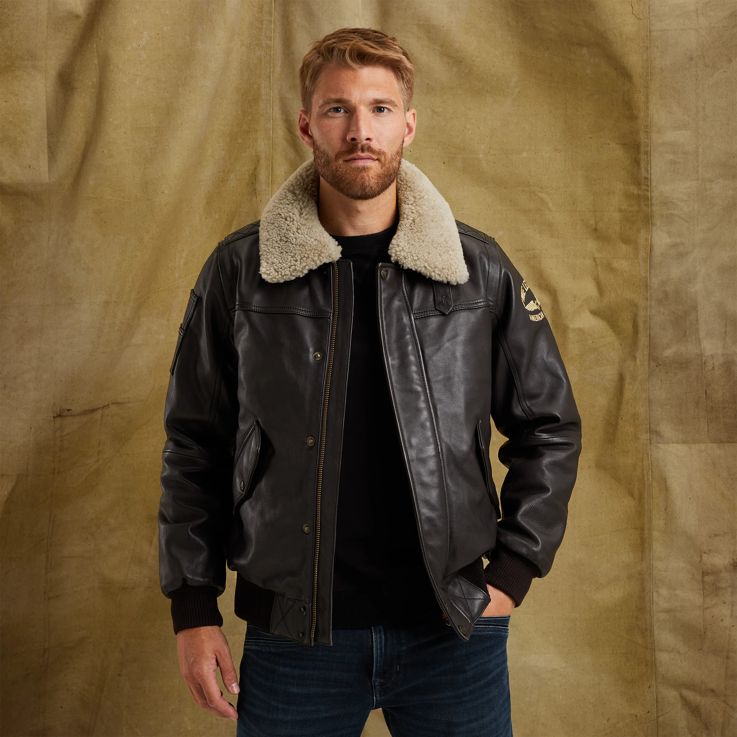 Boston leather jacket Brown