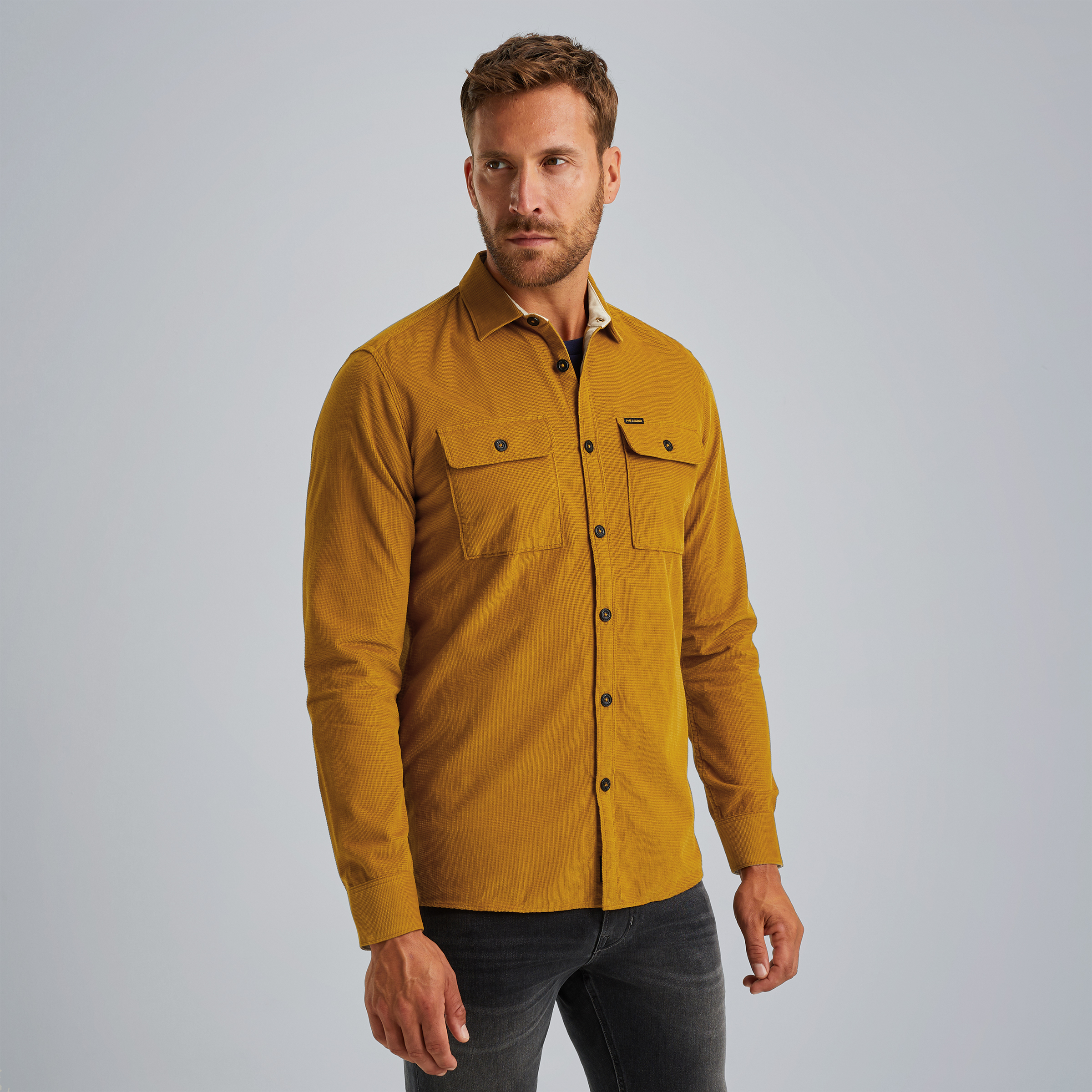 Shirt in corduroy Brown